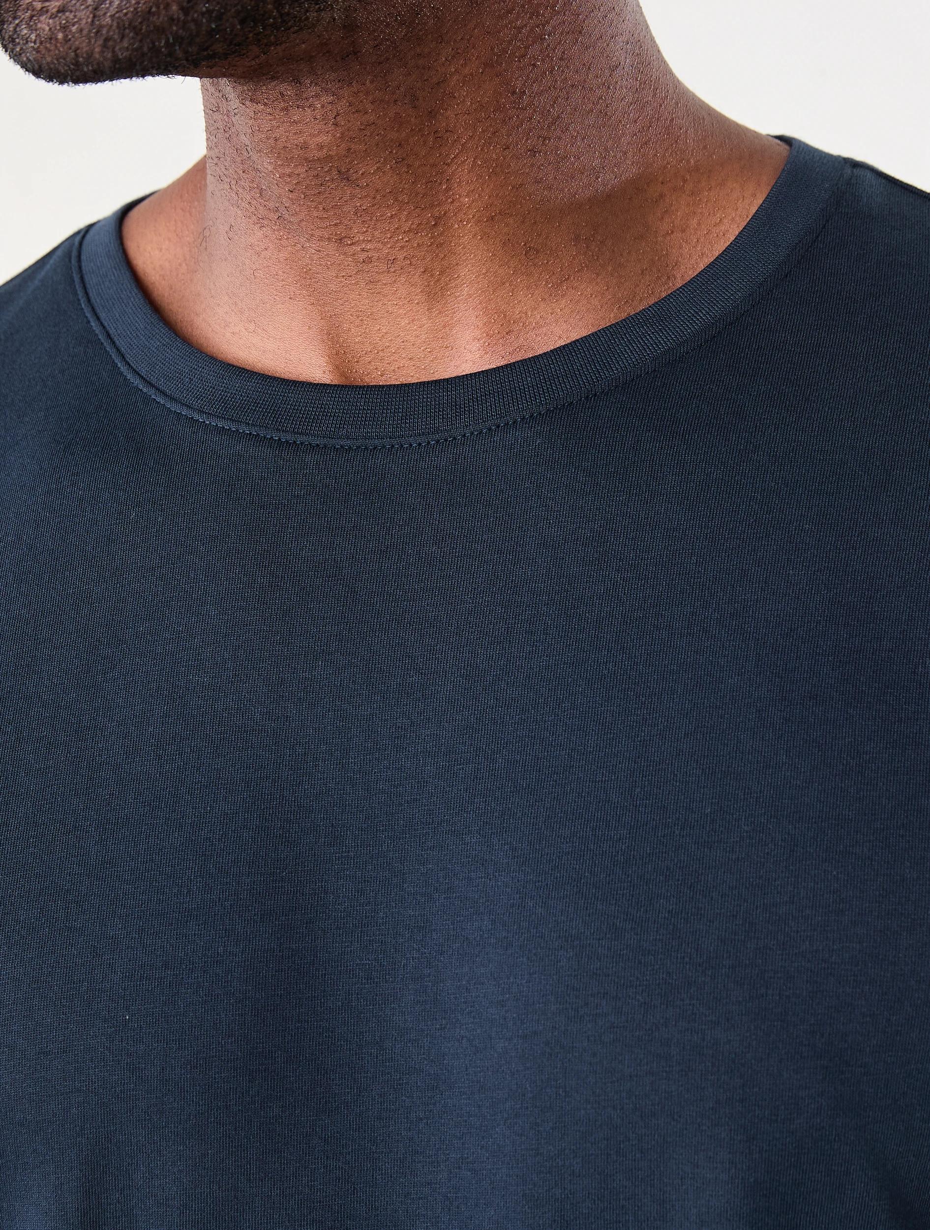 5 Australian Grown Cotton Longline T-shirt SKY CAPTAIN, 5 of 6