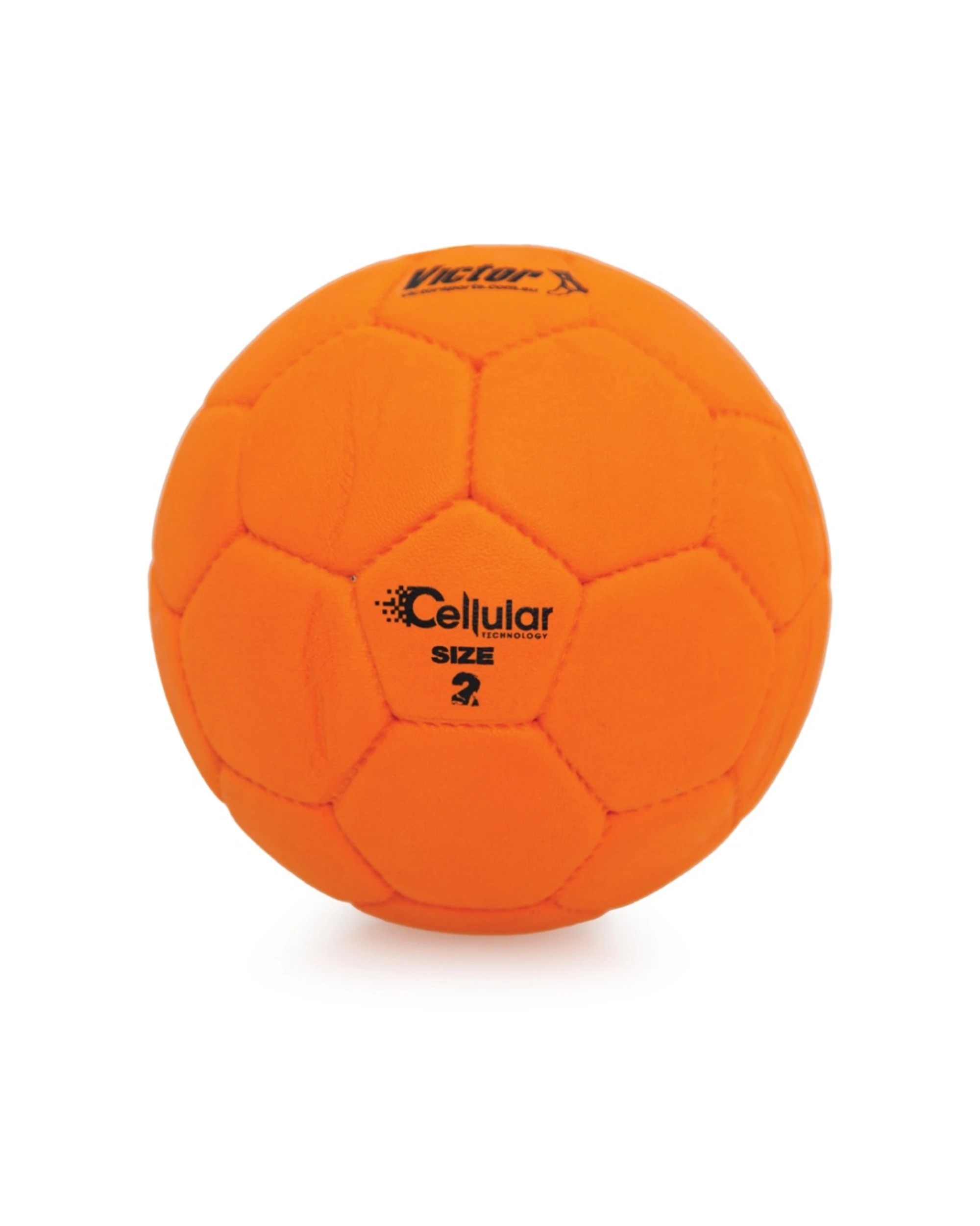 1 Victor Sports Handball Enhanced Grip Soft Touch Cellular Size 2 - Orange, 1 of 3