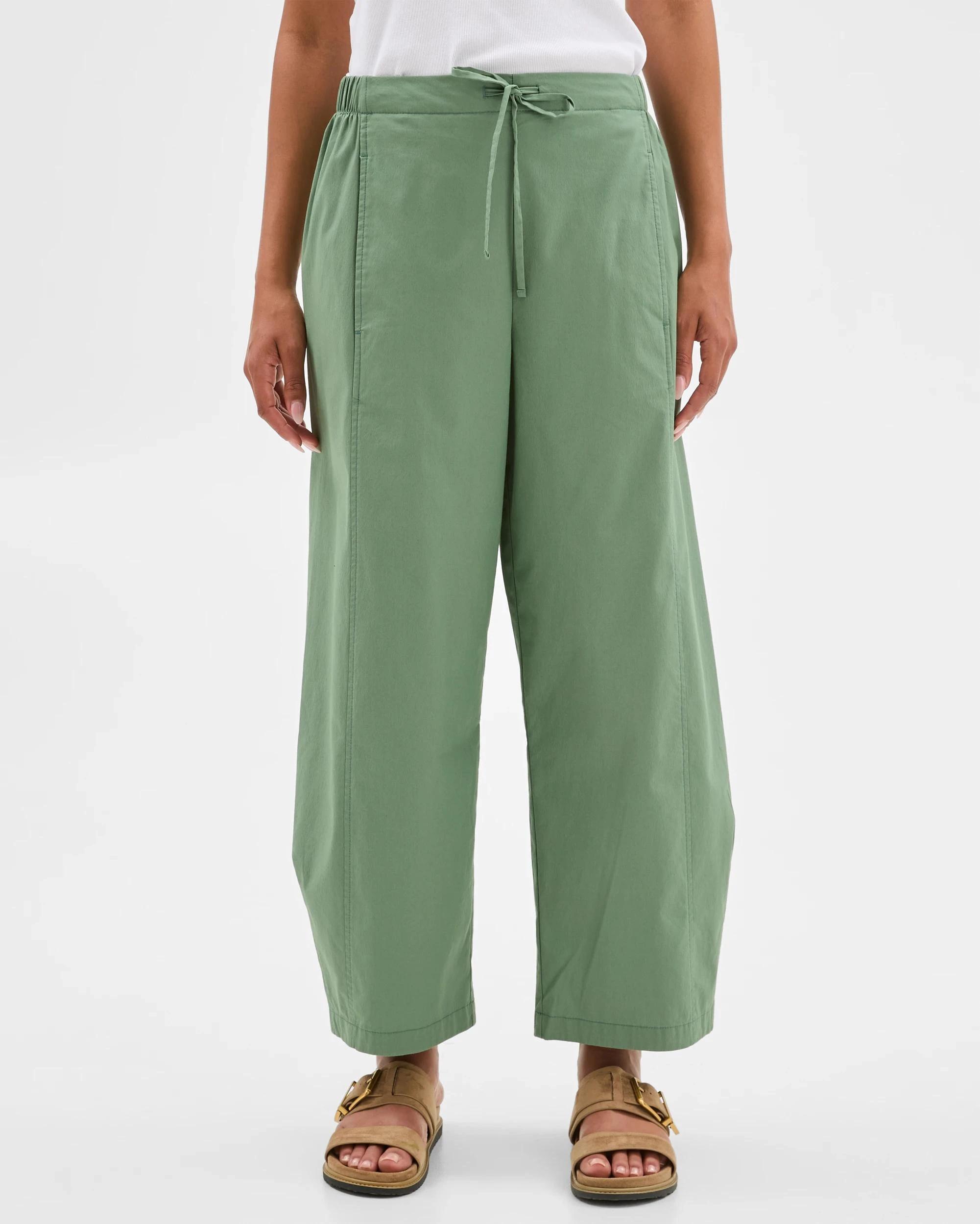 5 Target Australian Cotton Tie Waist Barrel Pants KALE, 5 of 6