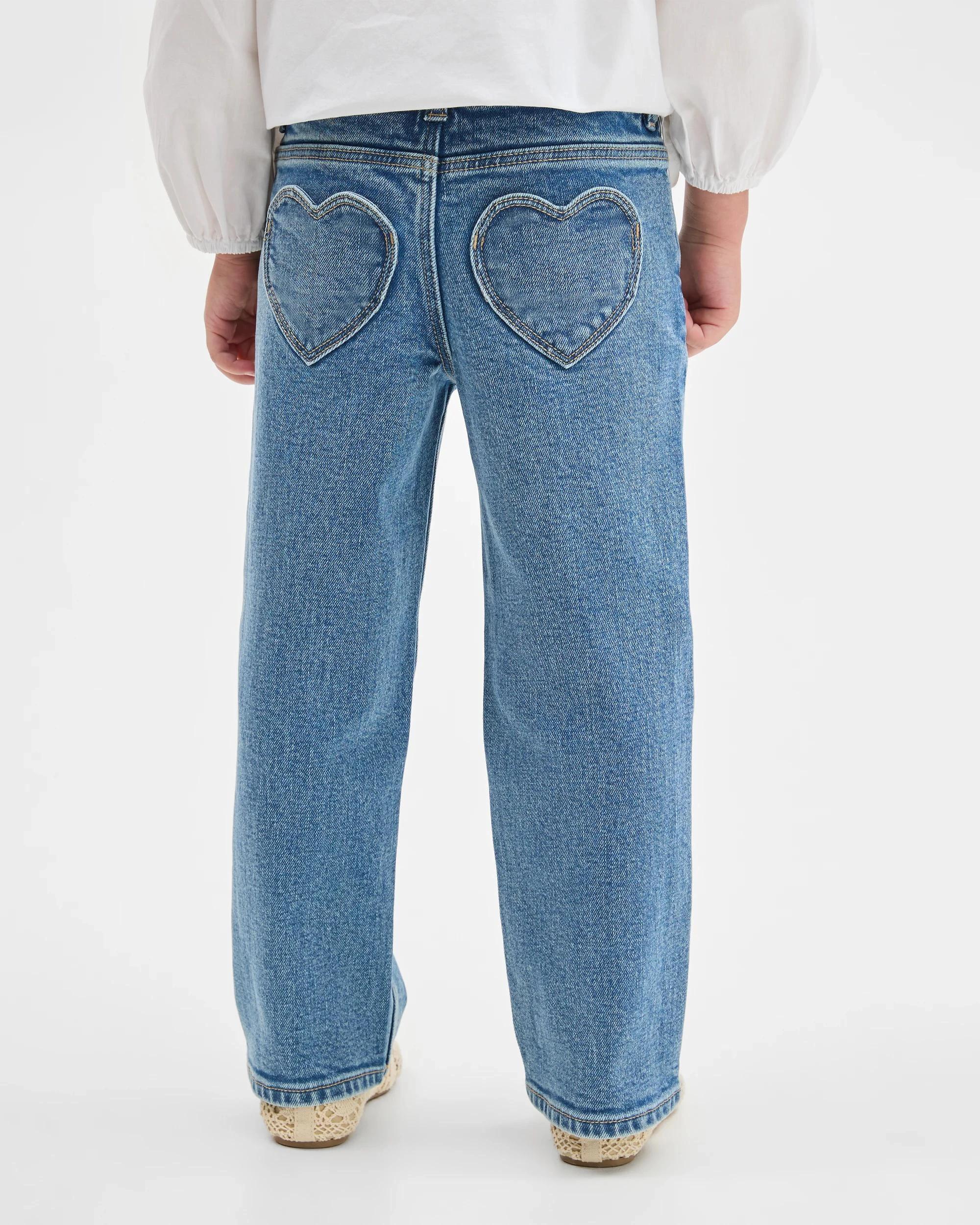 4 Target Denim Straight Leg Denim Jeans MID BLUE, 4 of 7