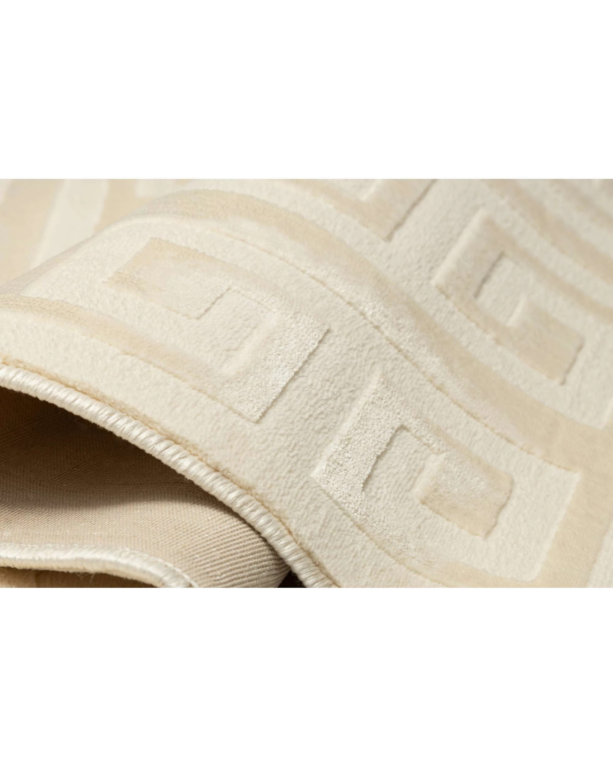 9 Loopsie Dakhla Textured Geometric Neutral Washable Rug-330cm x 240cm - Beige, 9 of 9