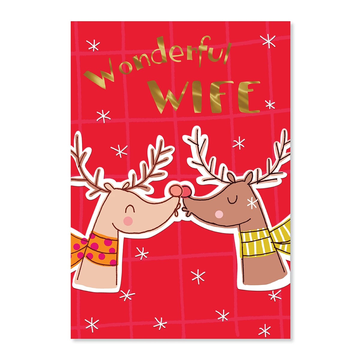 3 Hallmark Christmas Card - Deers Kissing, 3 of 3