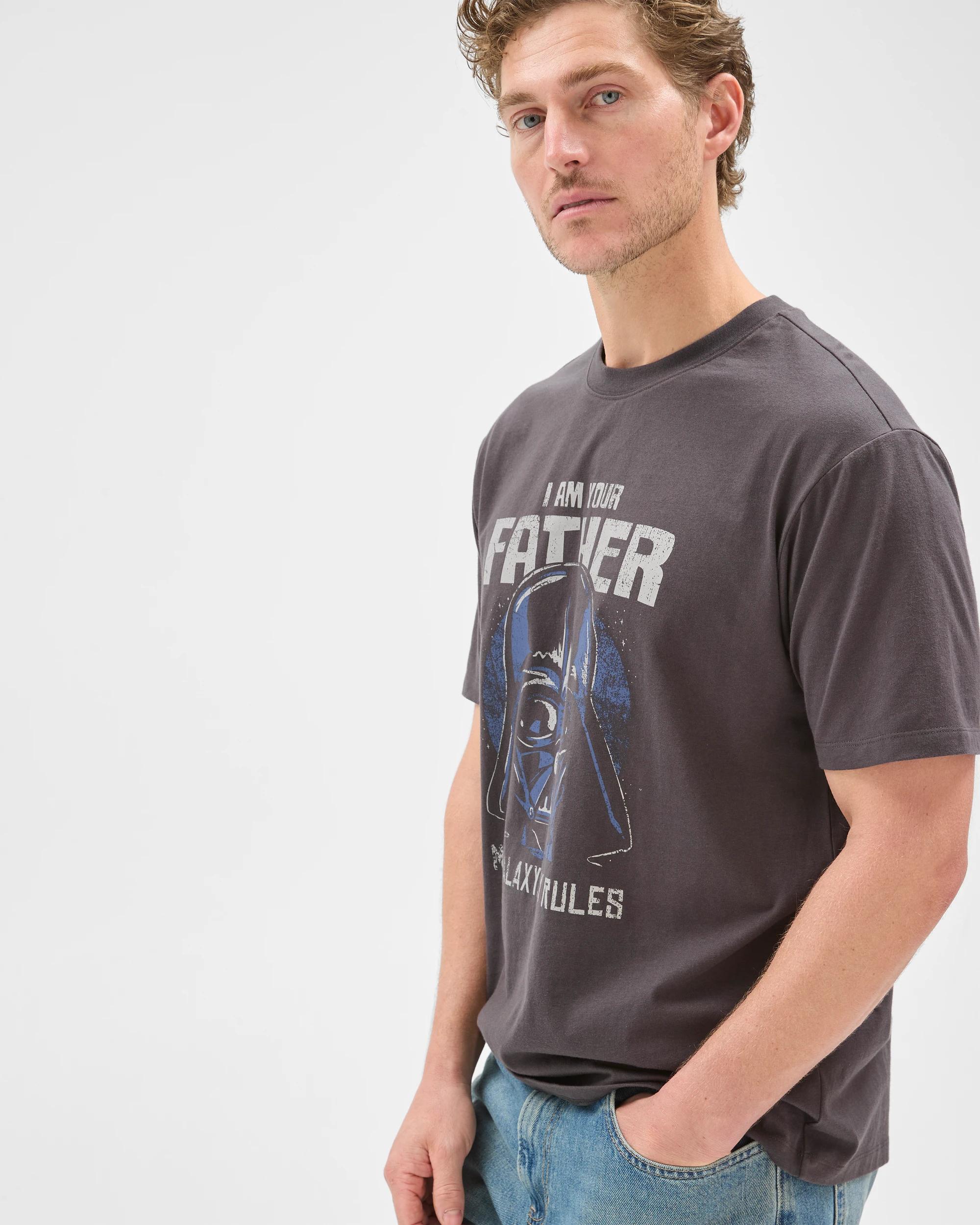 5 Disney Star Wars Australian Cotton I Am Your Father T-Shirt DARK GREY, 5 of 7