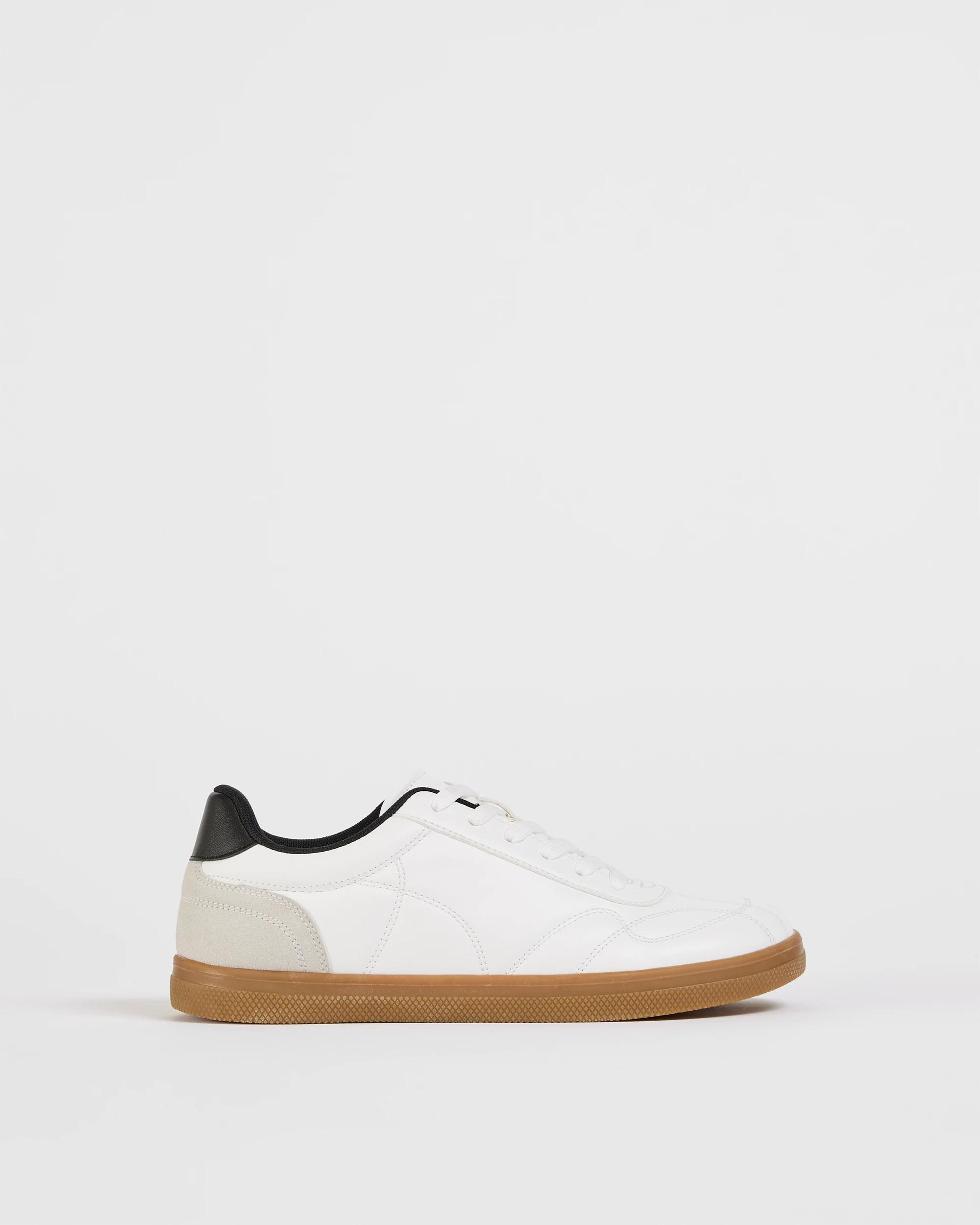 1 Target Boys Senior Driver Court Low Sneaker WHITE, 1 of 3