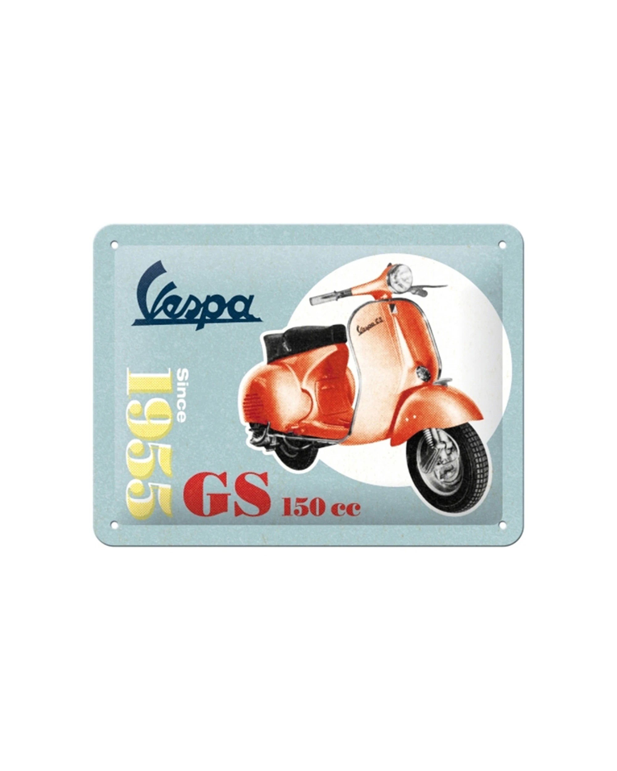 1 Nostalgic-Art 15x20cm Small Metal Sign - Vespa GS 150 Since 1955 - Multi, 1 of 3