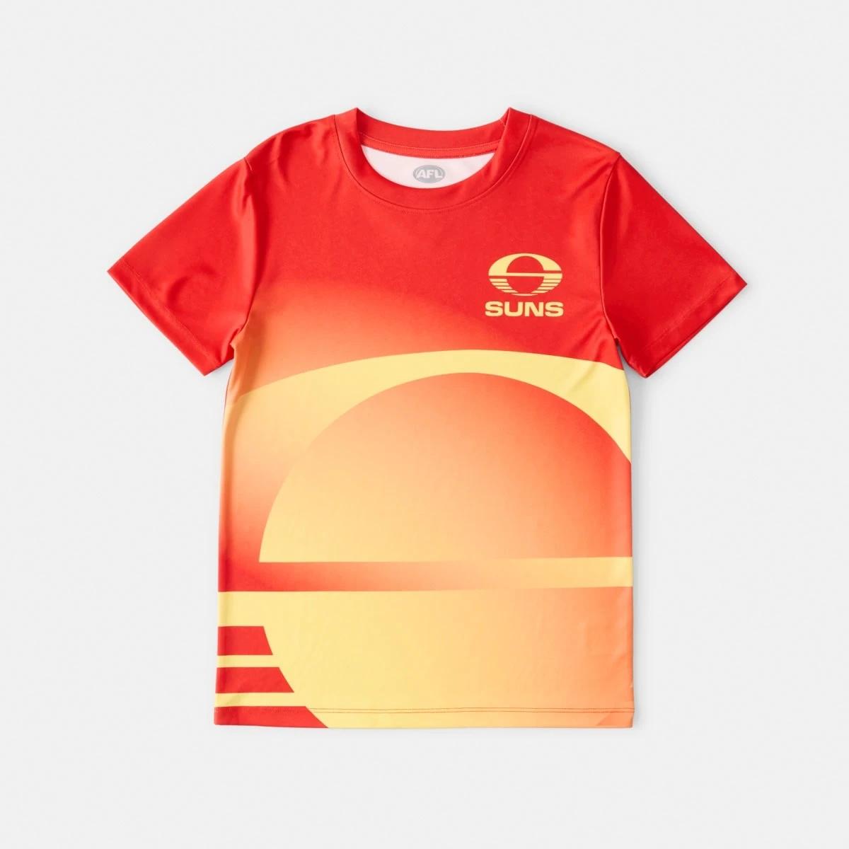 9 Official AFL Kids Training T-shirt Gc Suns, 9 of 10
