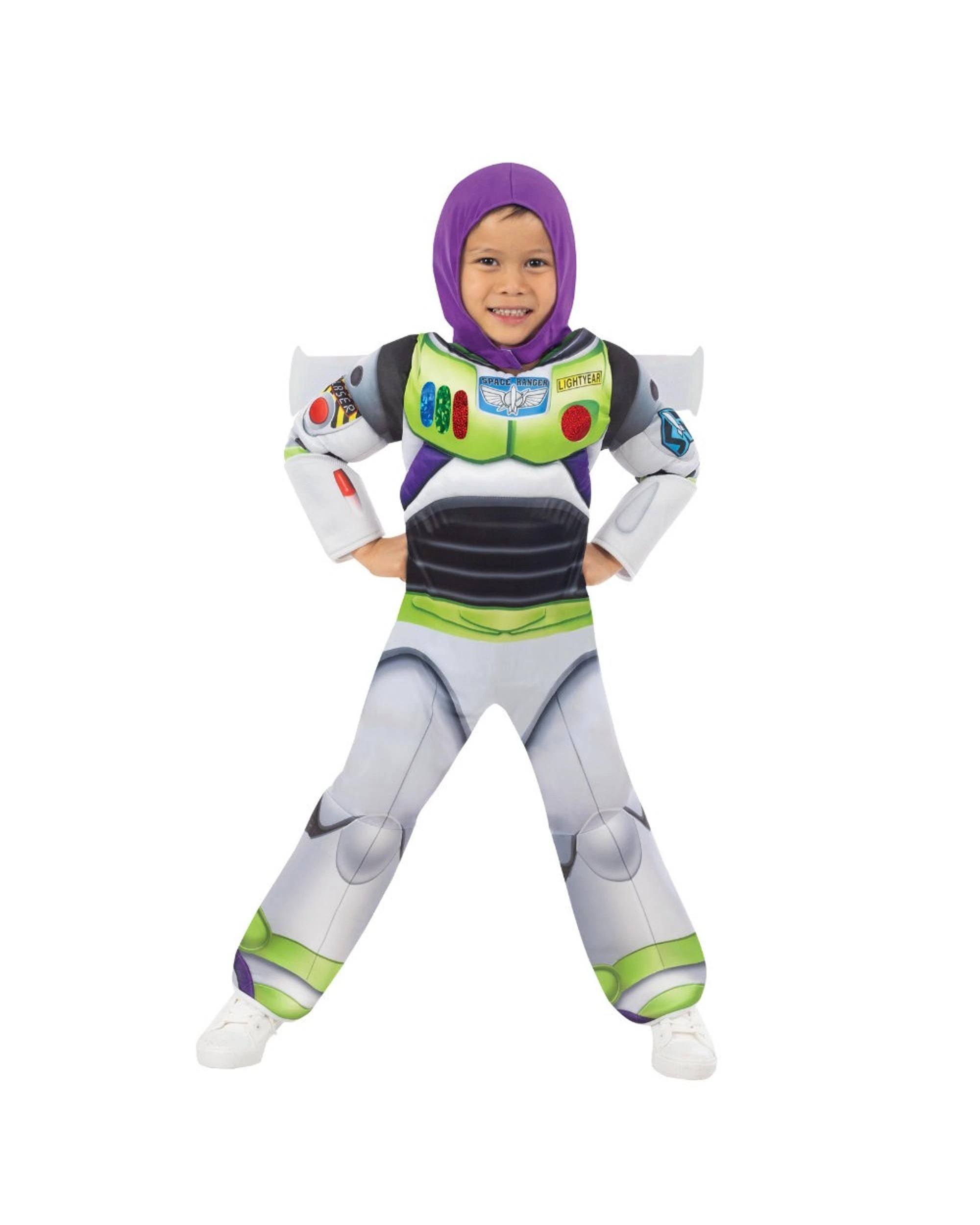 1 Disney Pixar Toy Story 5 Buzz Lightyear Deluxe Child Costume Size 3-5 Years, 1 of 4