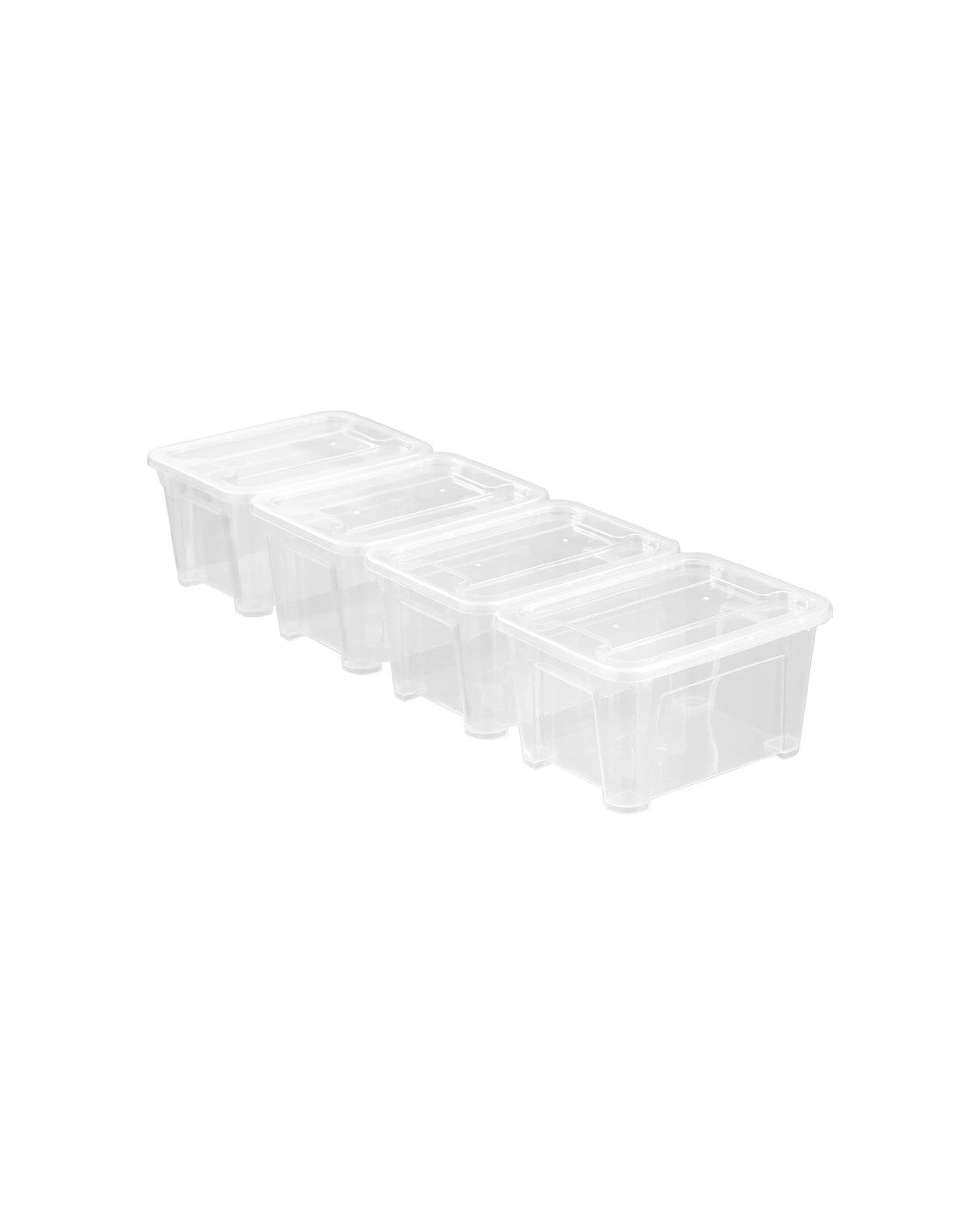 5 Boxsweden Nic-Nac Storage Container 3 Pack 2.5L Stackable Durable Plastic
 - plain, 5 of 9