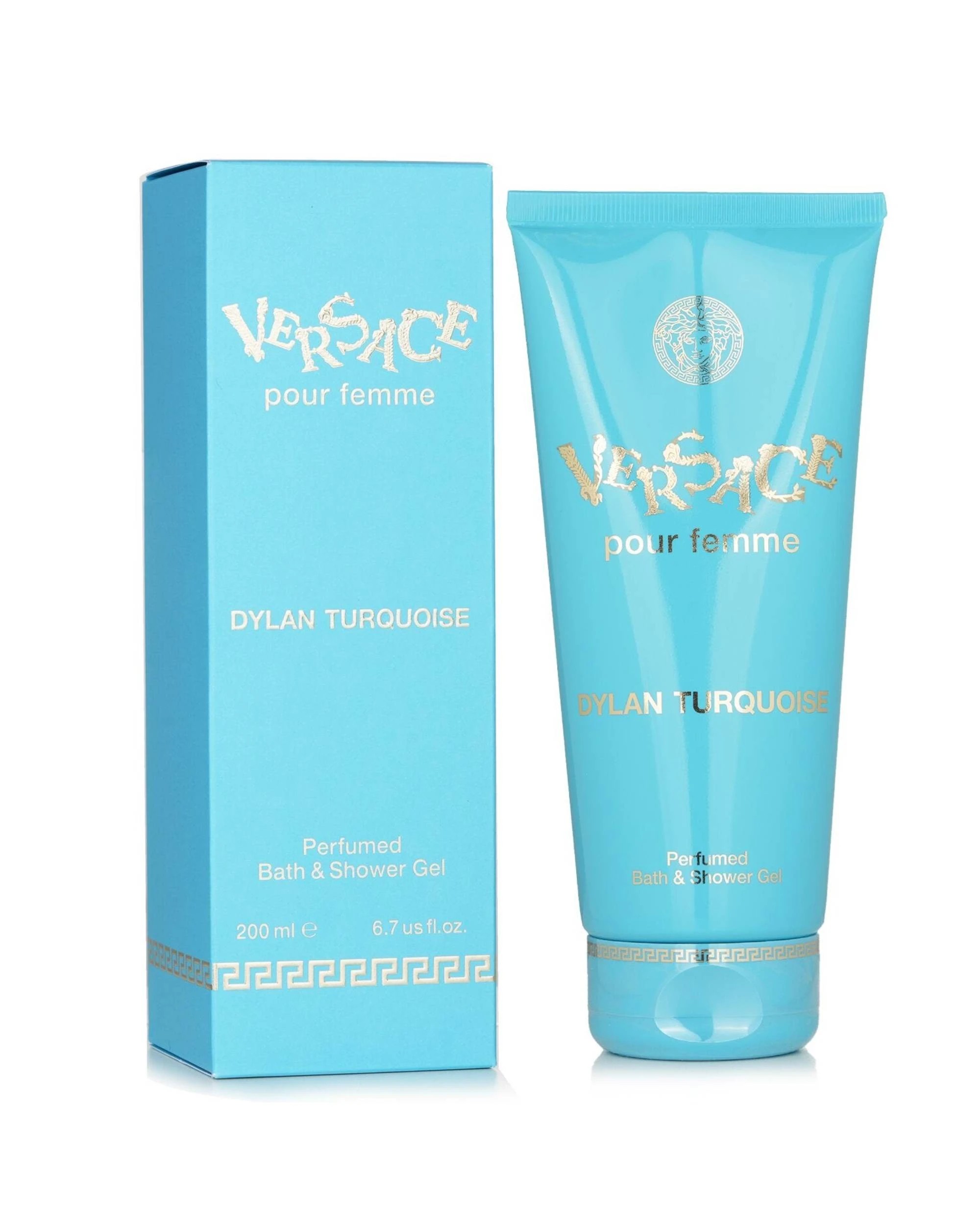 2 Versace Dylan Turquoise Perfumed Bath & Shower Gel 200ml/6.7oz, 2 of 3