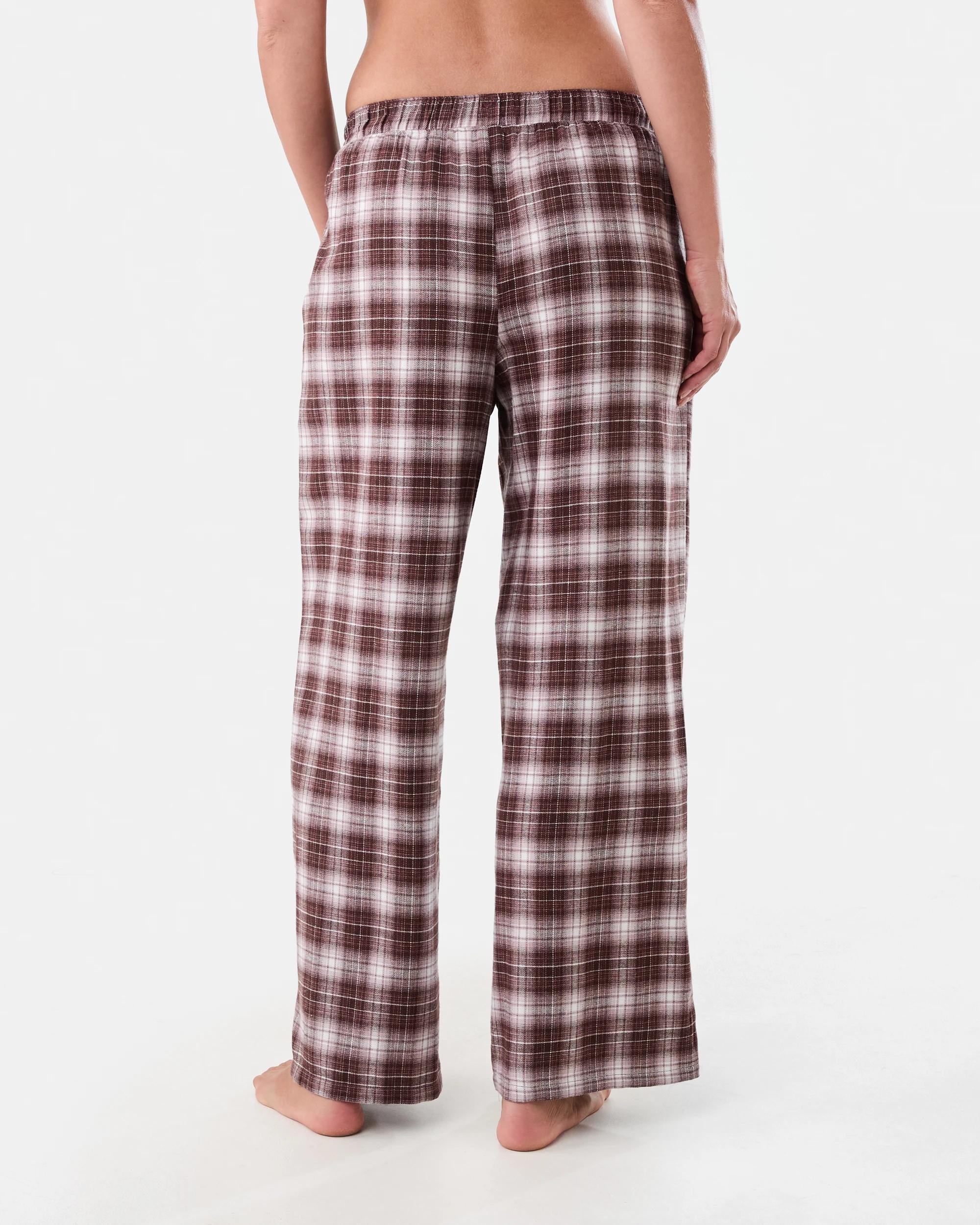 3 Boyfriend Flannel Pants Choc Chk, 3 of 6