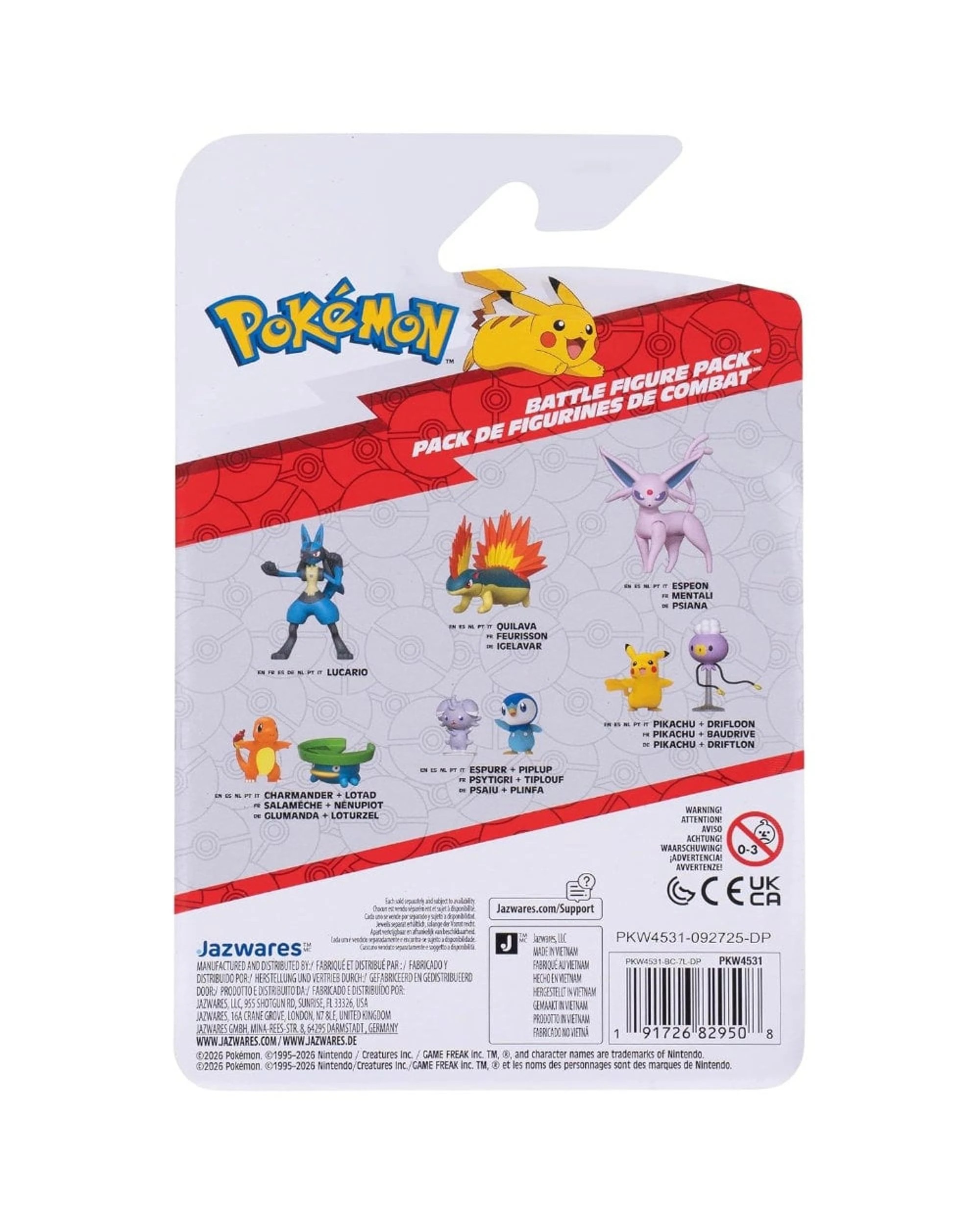 7 Pokemon Battle Figure Pack Pikachu + Drifloon, 7 of 7