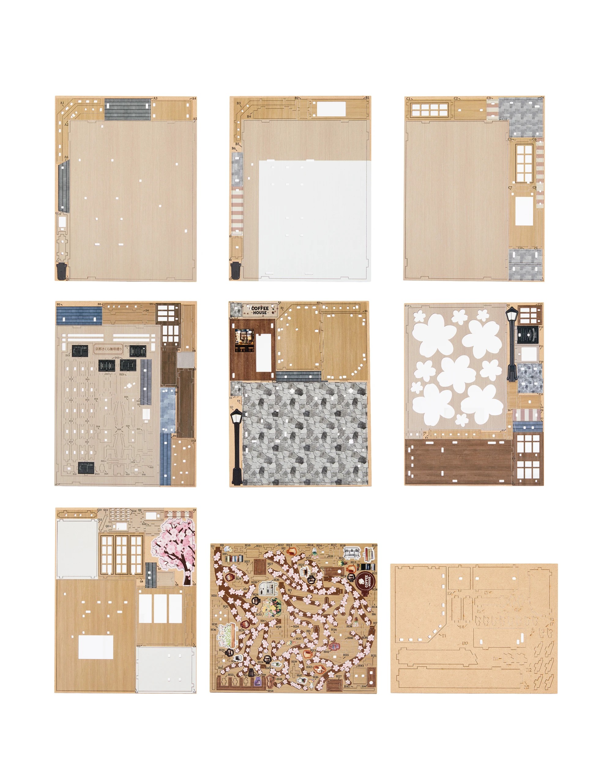 Miniature Building Craft Kit - Japanese Cafe - Kmart