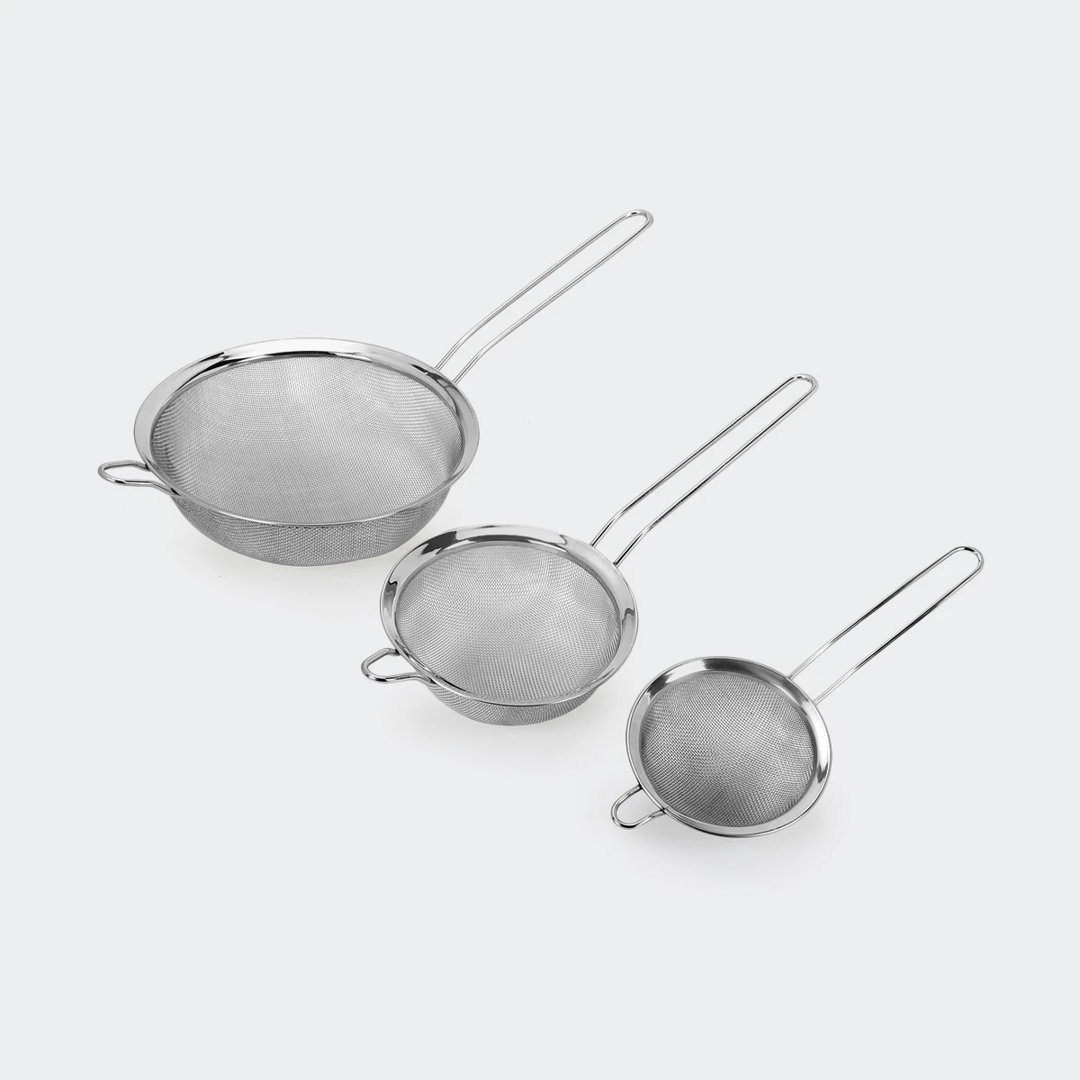 3 3 Metal Strainers, 3 of 6