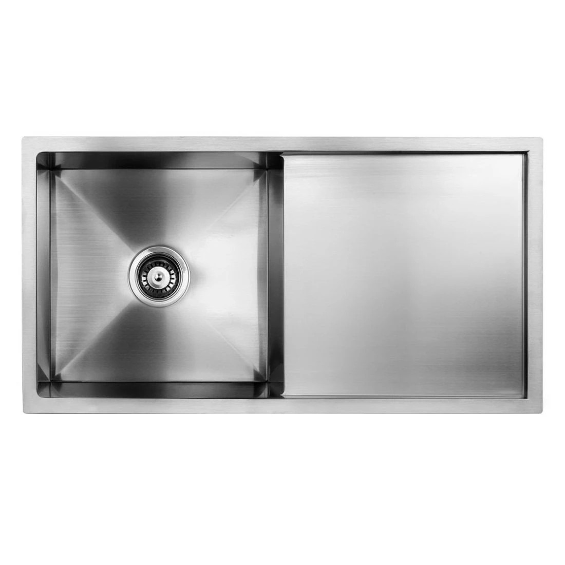 1 Cefito Kitchen Sink 87X45CM Stainless Steel Basin Single Bowl - Silver, 1 of 6