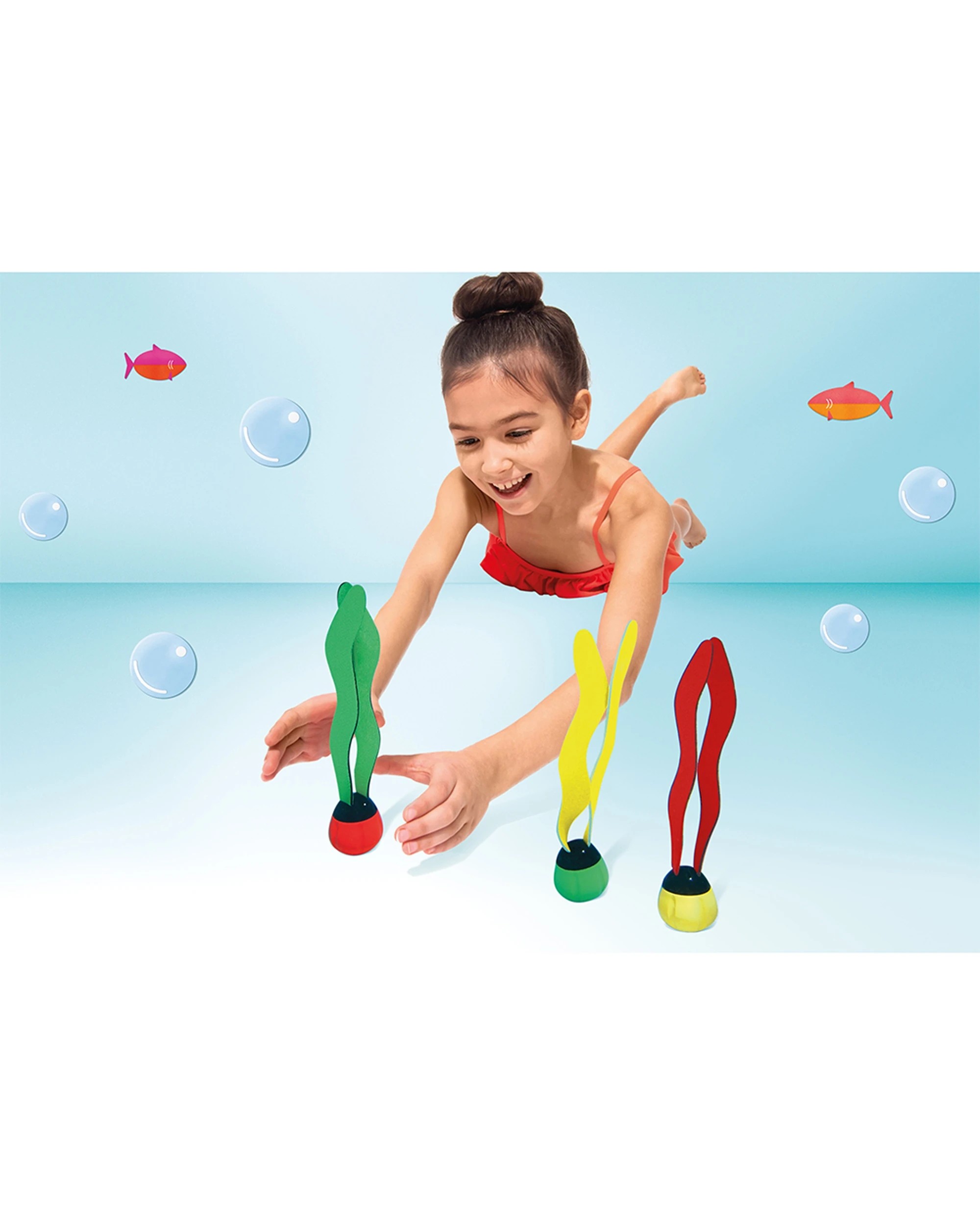 3 Intex 3pc Underwater Pool Toy Fun Balls Floating Streamer Kids 6y+ - Multi, 3 of 4