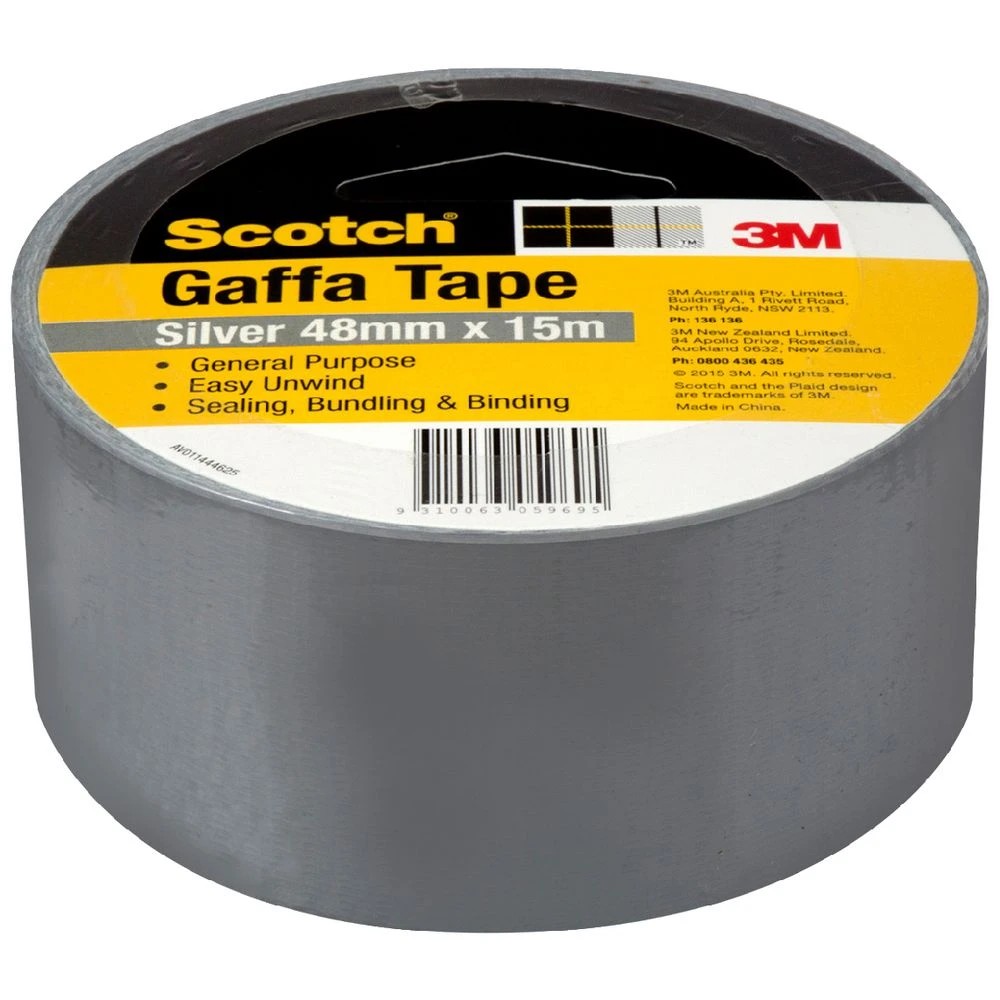 1 Scotch Gaffa Tape 48mm x 15m Silver, 1 of 1