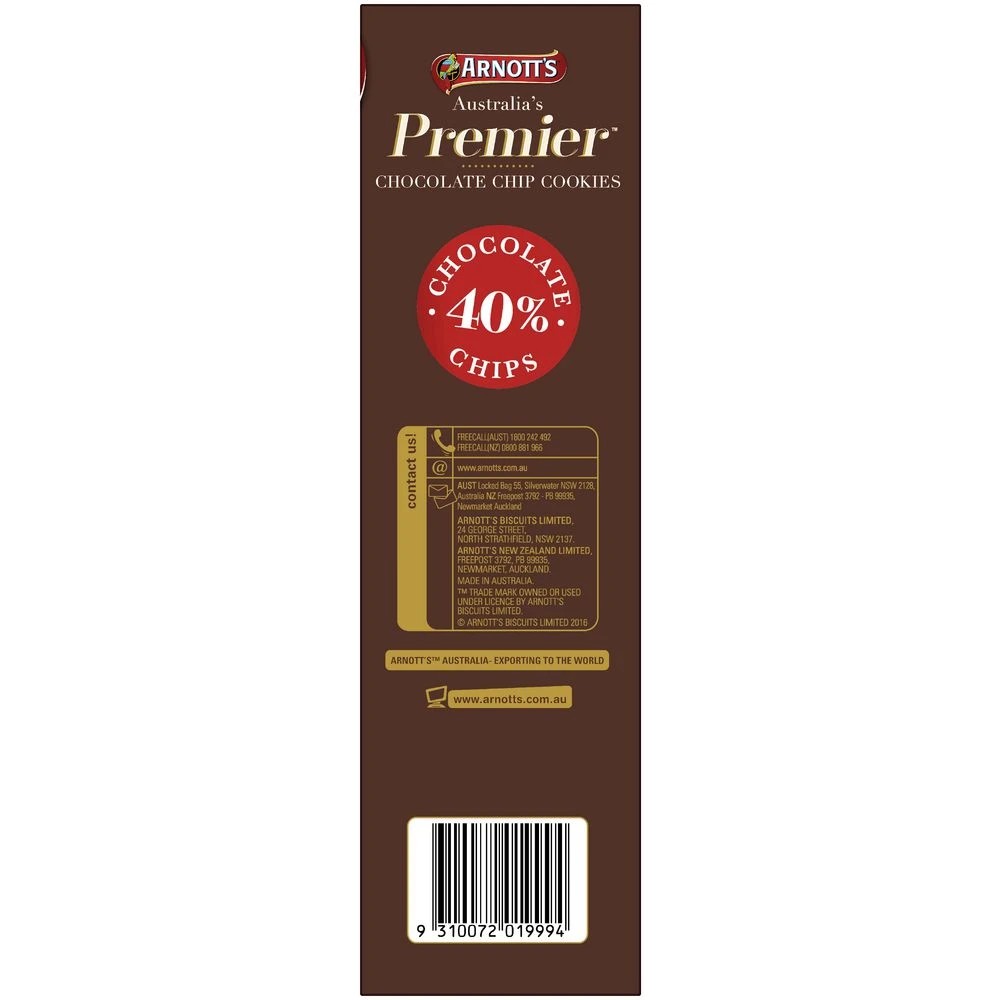 5 Arnott's Premier Choc Chip Biscuits 310g, 5 of 6