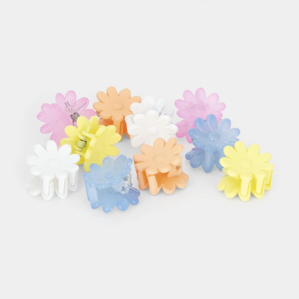 2 10 Pack Daisy Mini Hair Clips, 2 of 4