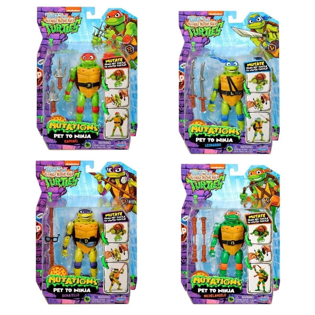 1 Nickelodeon Tales of the Teenage Mutant Ninja Turtles Mutations Pet to Ninja Action Figure - Assorted, 1 of 3