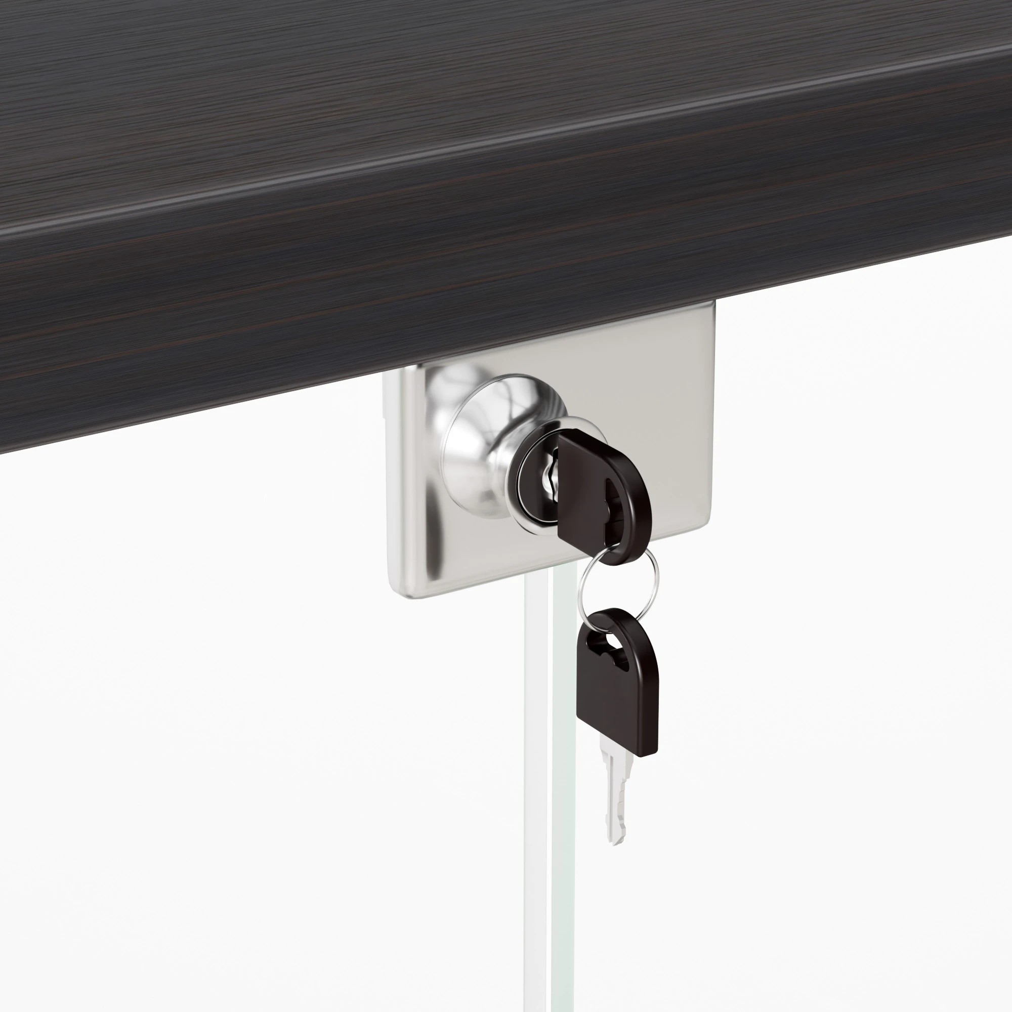 4 Stacked Tempered Glass Display Cabinet 3 RGB Lights Collections Lockable Storage, 4 of 9