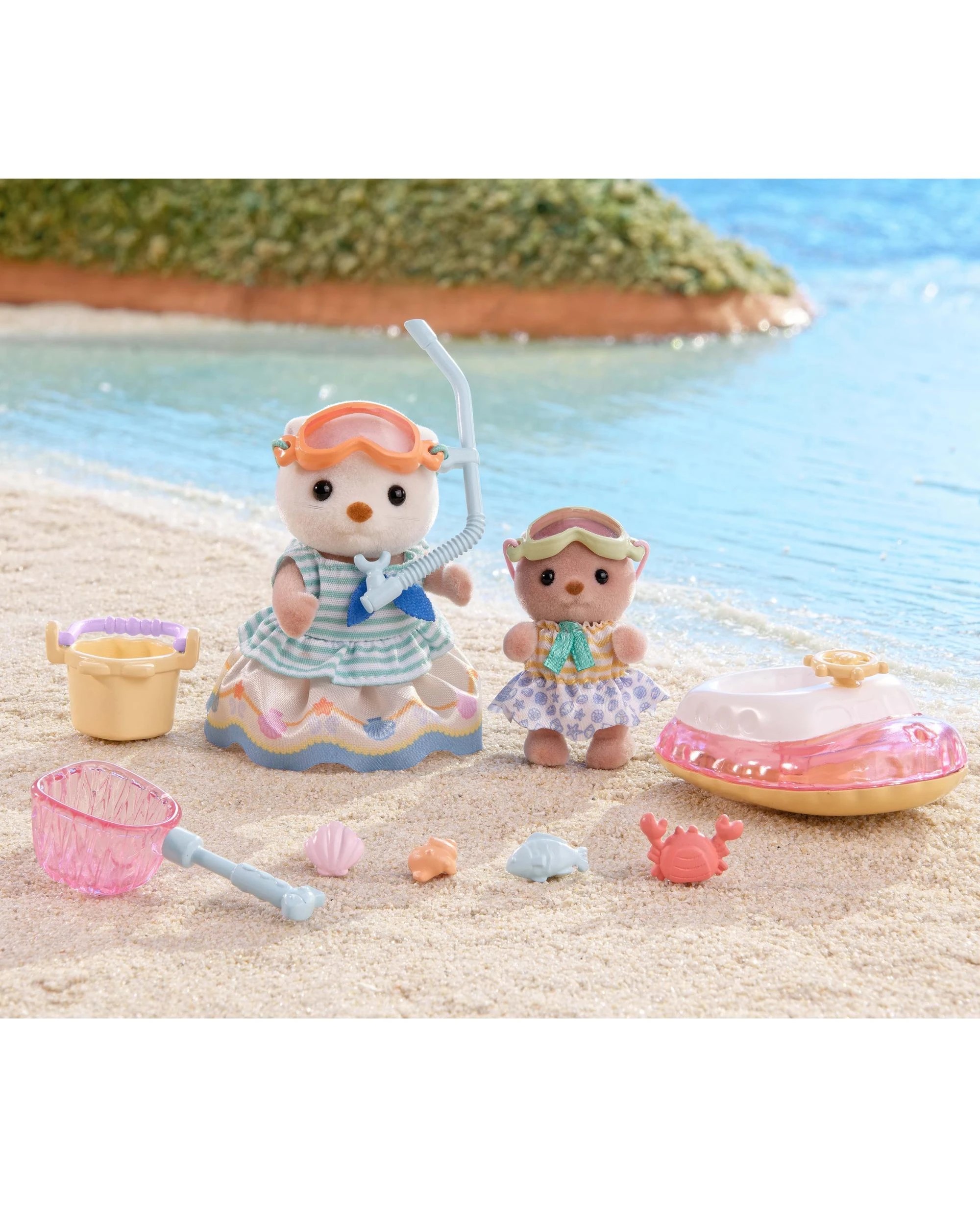 5 Sylvanian Families Sea Otter Sisters Splashy Snorkel Set, 5 of 9