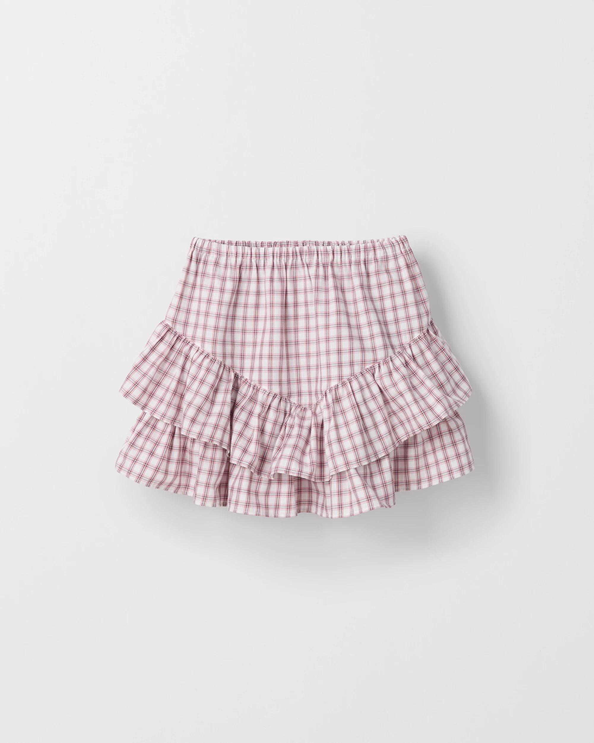 1 Target Kids Australian Cotton Woven Ruffle Mini Skirt BROWN, 1 of 1
