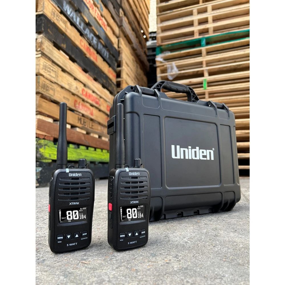2 Uniden 5W Waterproof Smart UHF Radio XTRAK50 Tradie 2 Pack, 2 of 3