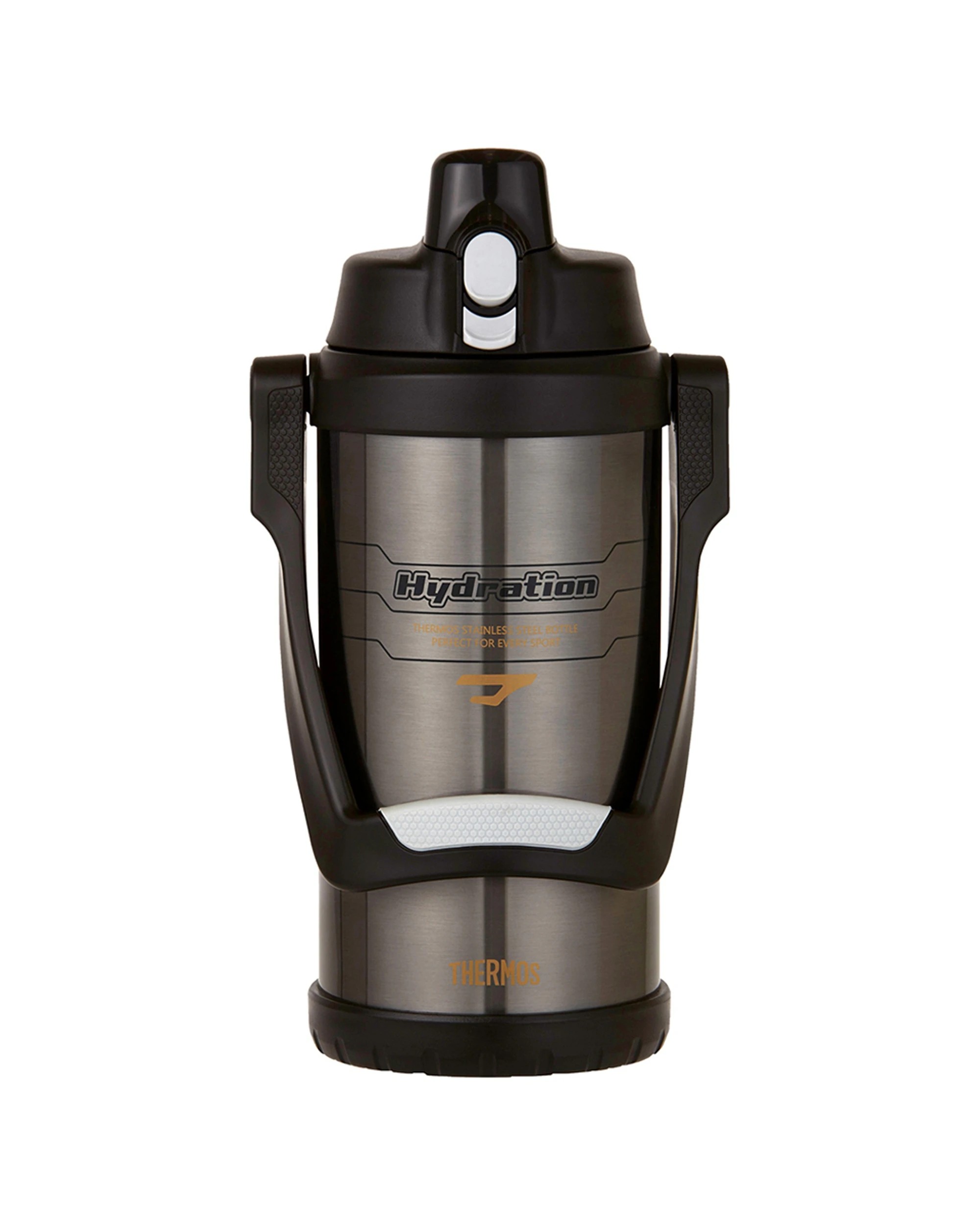 1 Thermos Vacuum Insulated Hydration Bottle With Carry Handle Leakproof 2L - Grey, 1 of 1