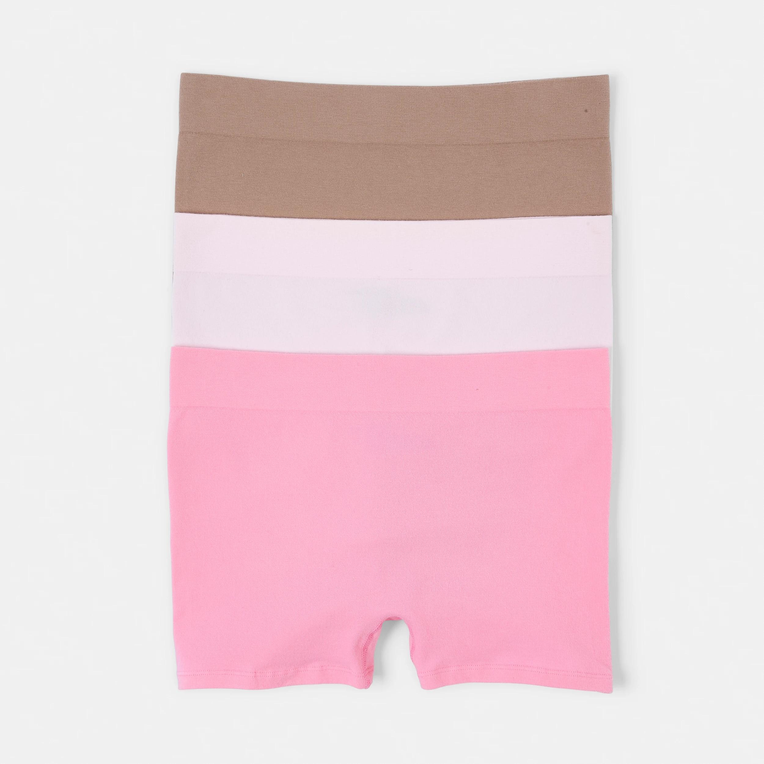 1 3 Pack Seamfree Cotton Boyleg Briefs BALLERINA, SACHET PINK, SOFT CLAY, 1 of 9