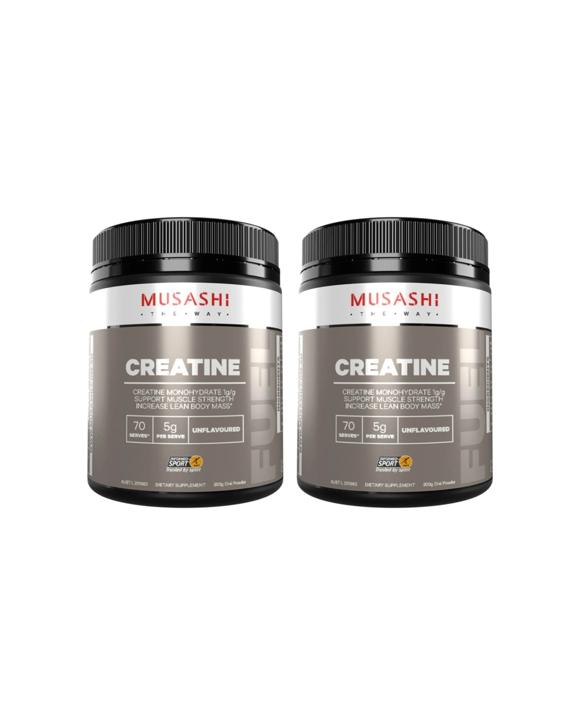 Musashi 2 Pack Creatine Sports & Energy Supplement Unflavoured 350g - Multi