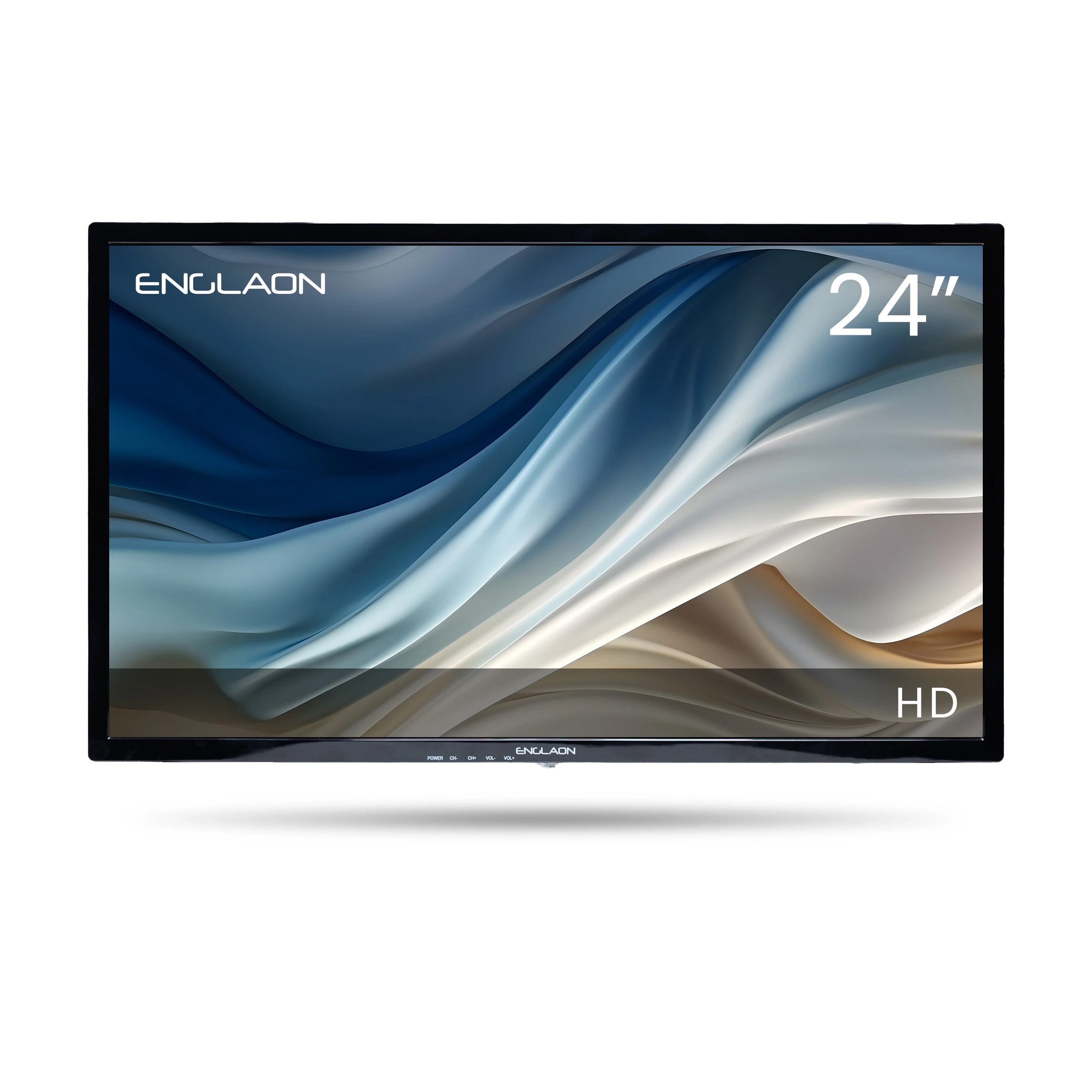 1 ENGLAON 24″ HD LED 12V TV for Caravans - Black, 1 of 8