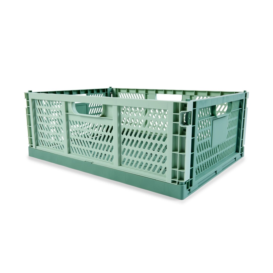 9 30L Collapsible Crate - Large, Green, 9 of 10