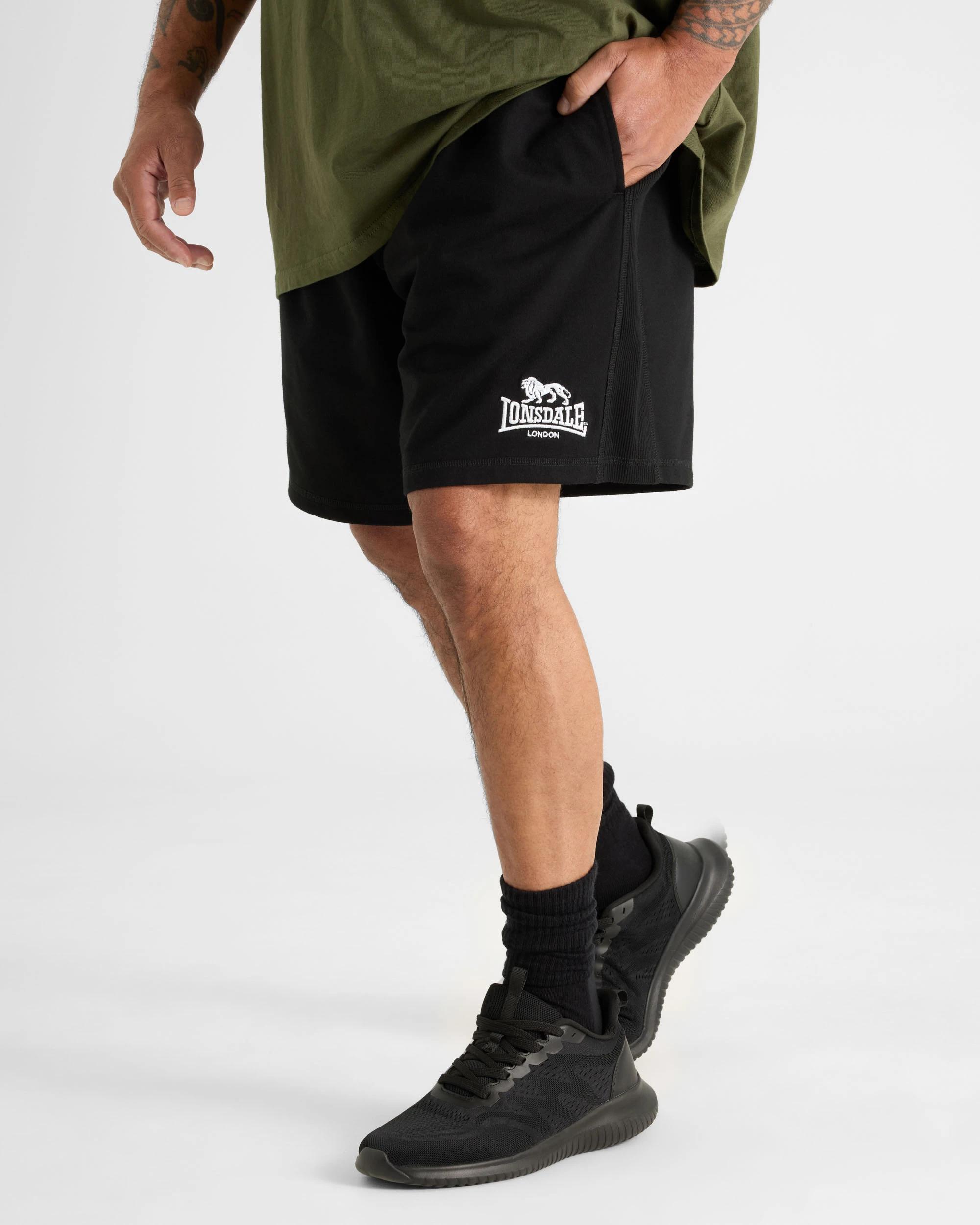 3 Lonsdale London Plus Size Shorts BLACK, 3 of 5