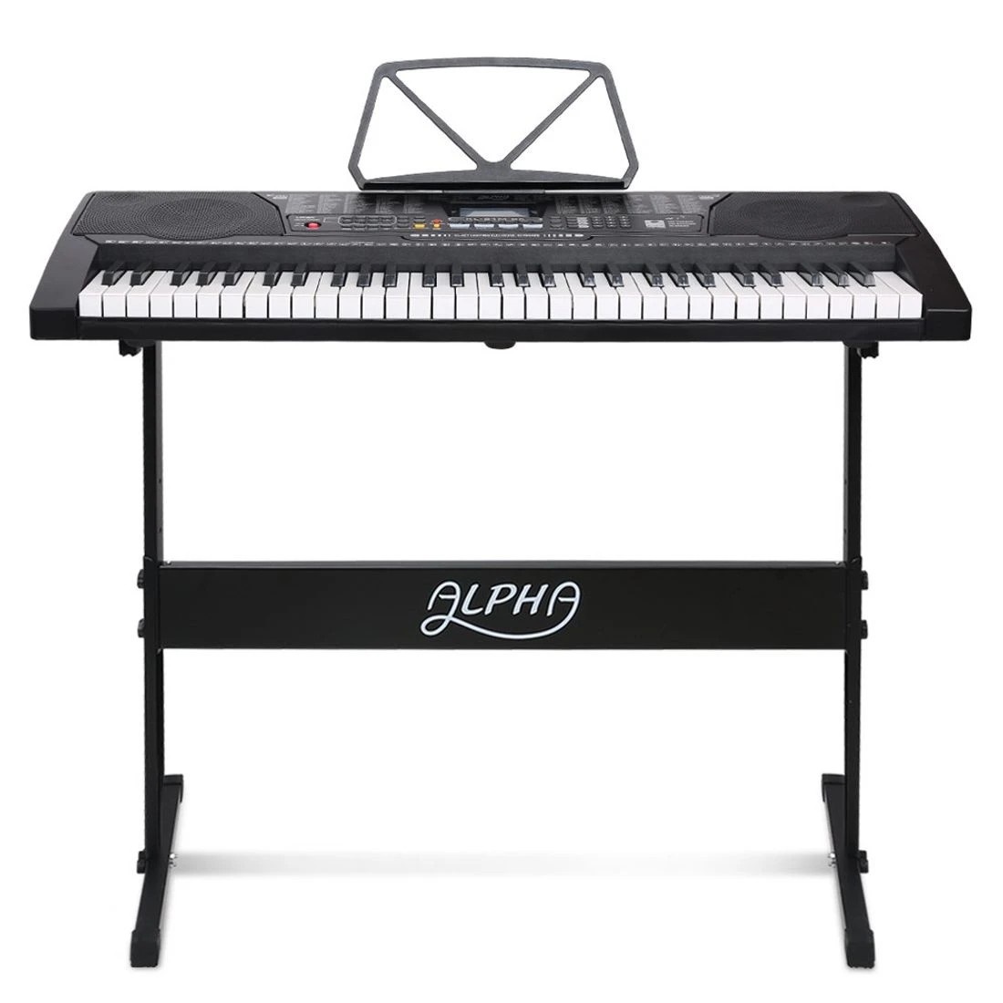 3 Alpha 61 Keys Electronic Piano Keyboard Digital Electric w/ Stand Lighted - Black, 3 of 5
