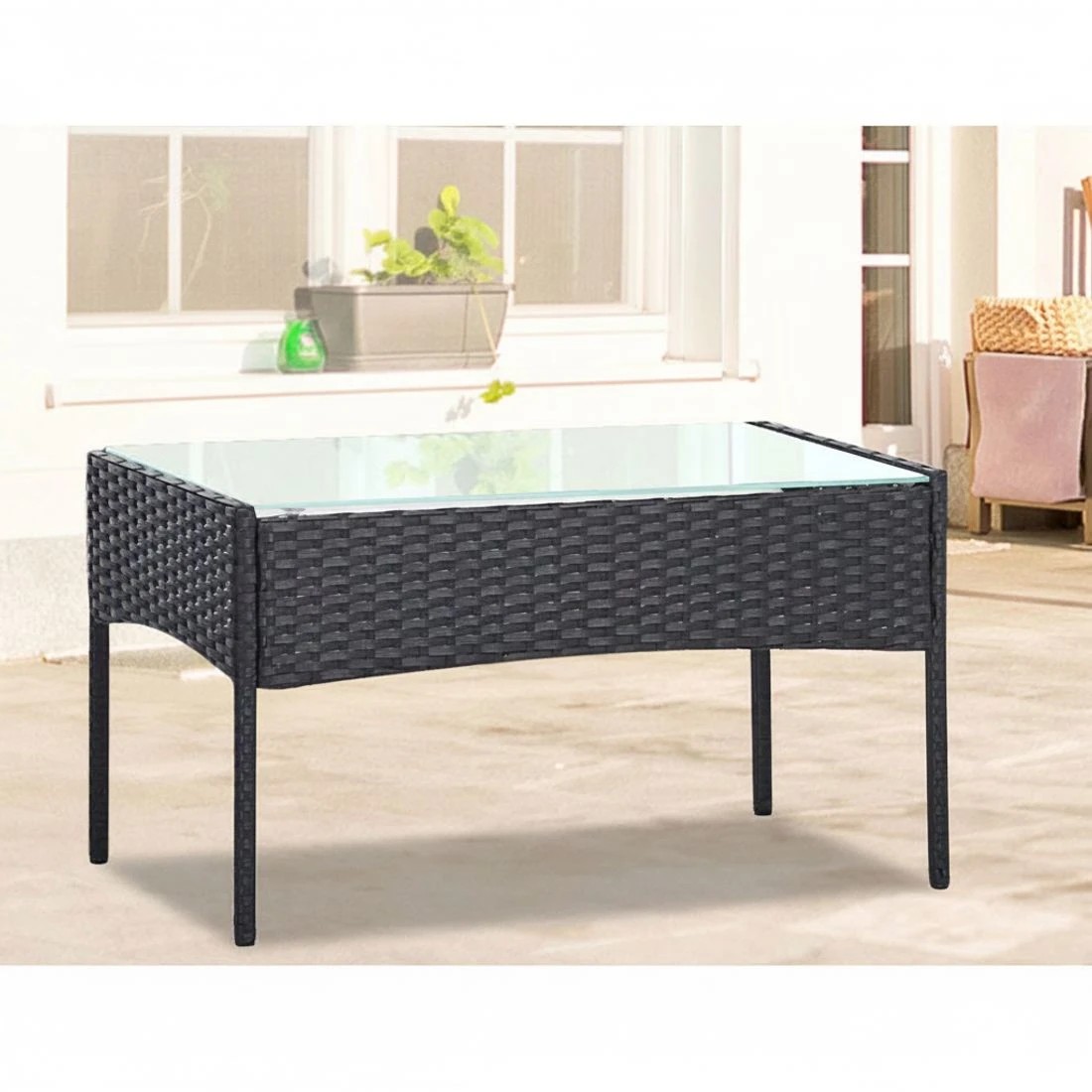5 Gardeon 4 Seater Outdoor Sofa Set Wicker Setting Table Chair Furniture Dark - Grey, 5 of 6