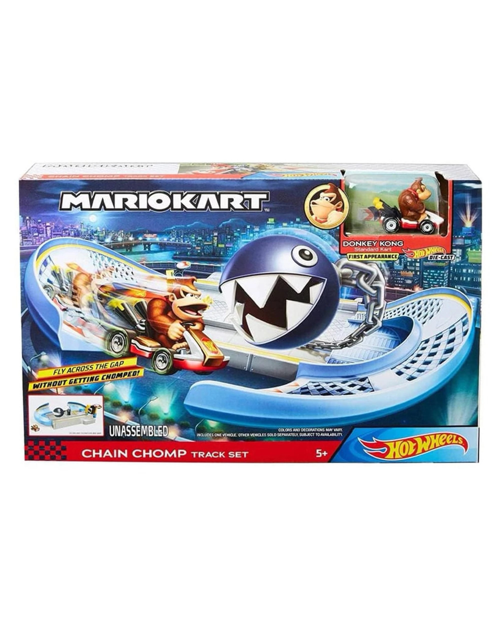 1 Hot Wheels Mario Kart Chain Chomp Trackset with Donkey Kong, 1 of 1