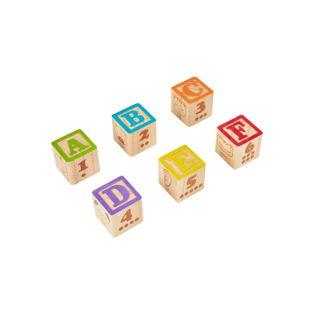 3 Wooden Alphabet Blocks, 3 of 8