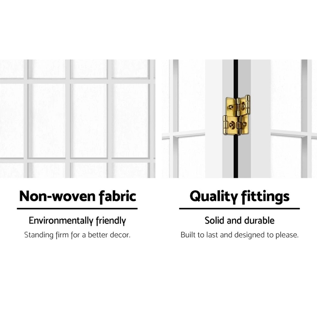 5 Artiss 8 Panel Room Divider Screen 348x179cm - White, 5 of 7