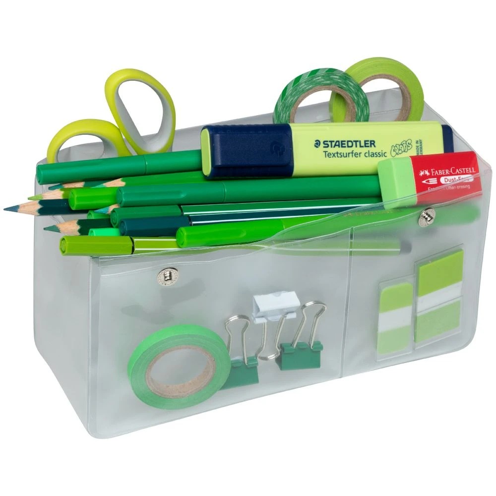 2 Lihit Lab Triangle Pencil Case Clear, 2 of 4