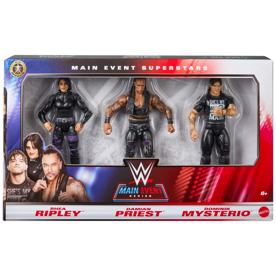 1 3 Pack WWE Main Event Series Action Figures, 1 of 4