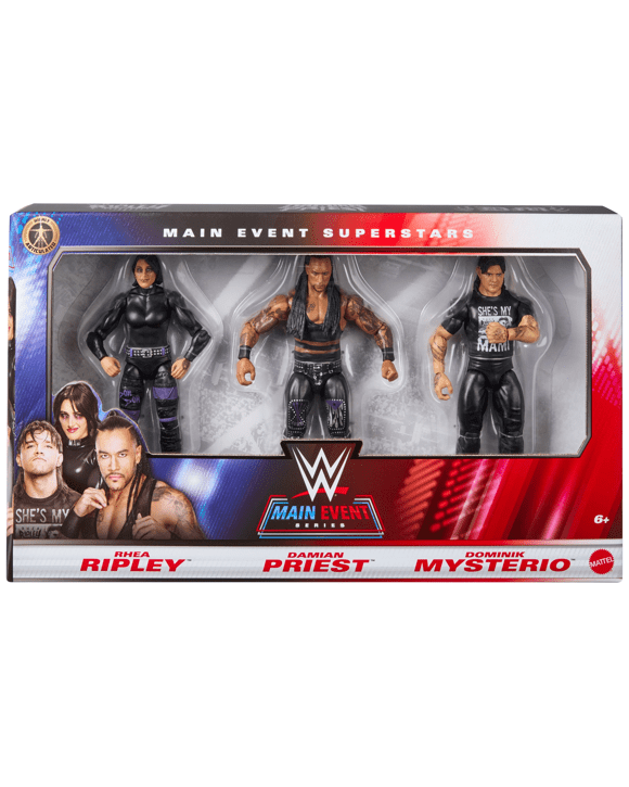 3 Pack WWE Main Event Series Action Figures