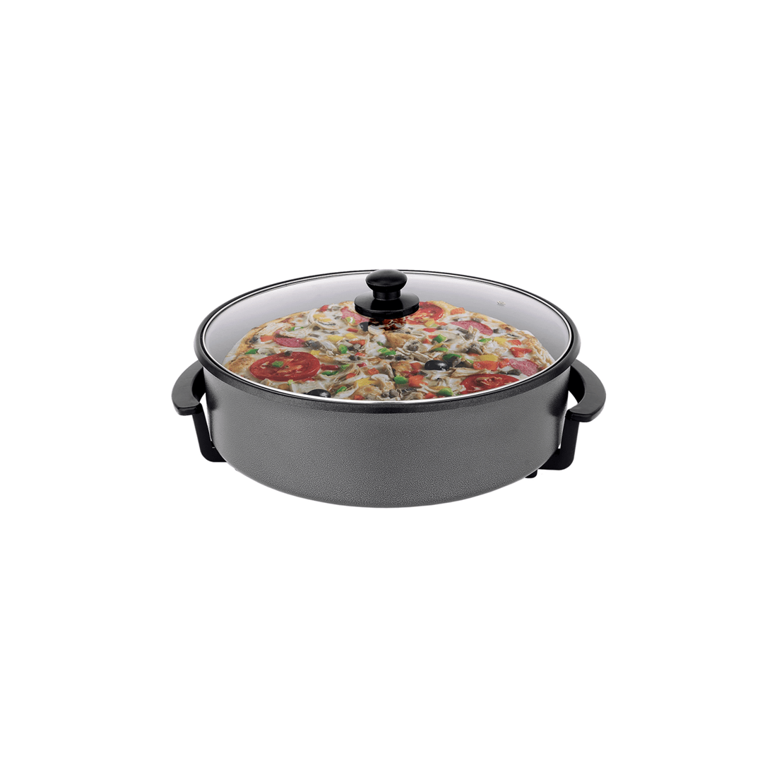 1 Healthy Choice 1500w 10l Non Stick Electric Fry Pan W/temperature Control/lid
 - Grey, 1 of 7