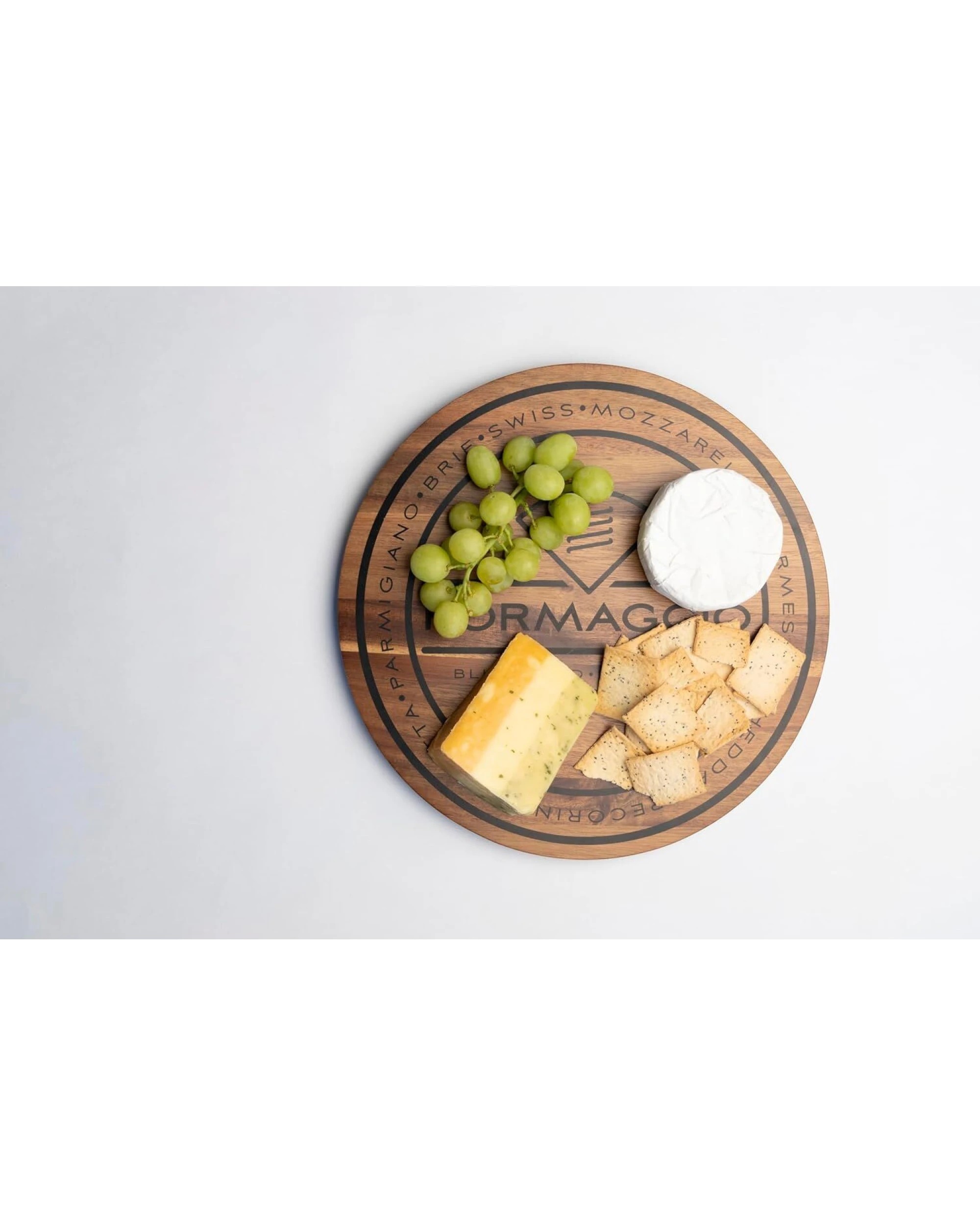 3 Euroline Round 30cm Acacia Wood Cheese Serving Cutting Board - Brown, 3 of 4