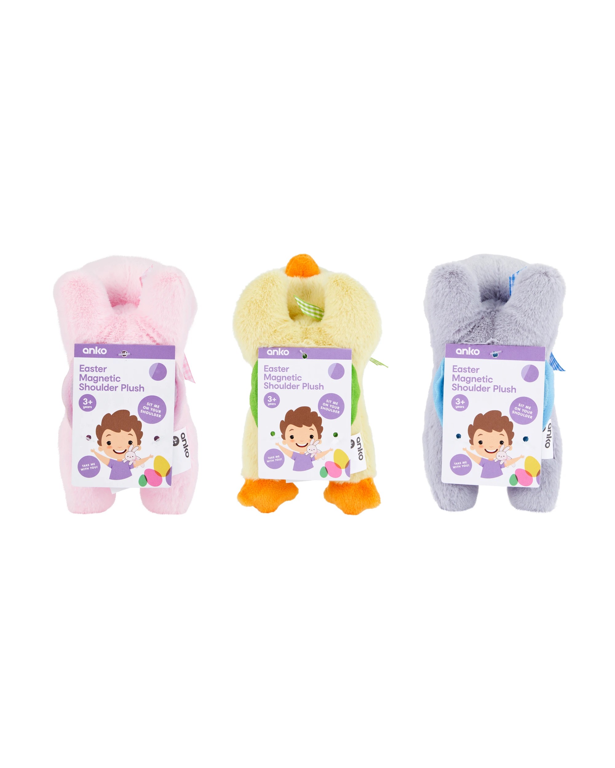 4 Easter Magnetic Shoulder Plush - Assorted, 4 of 4