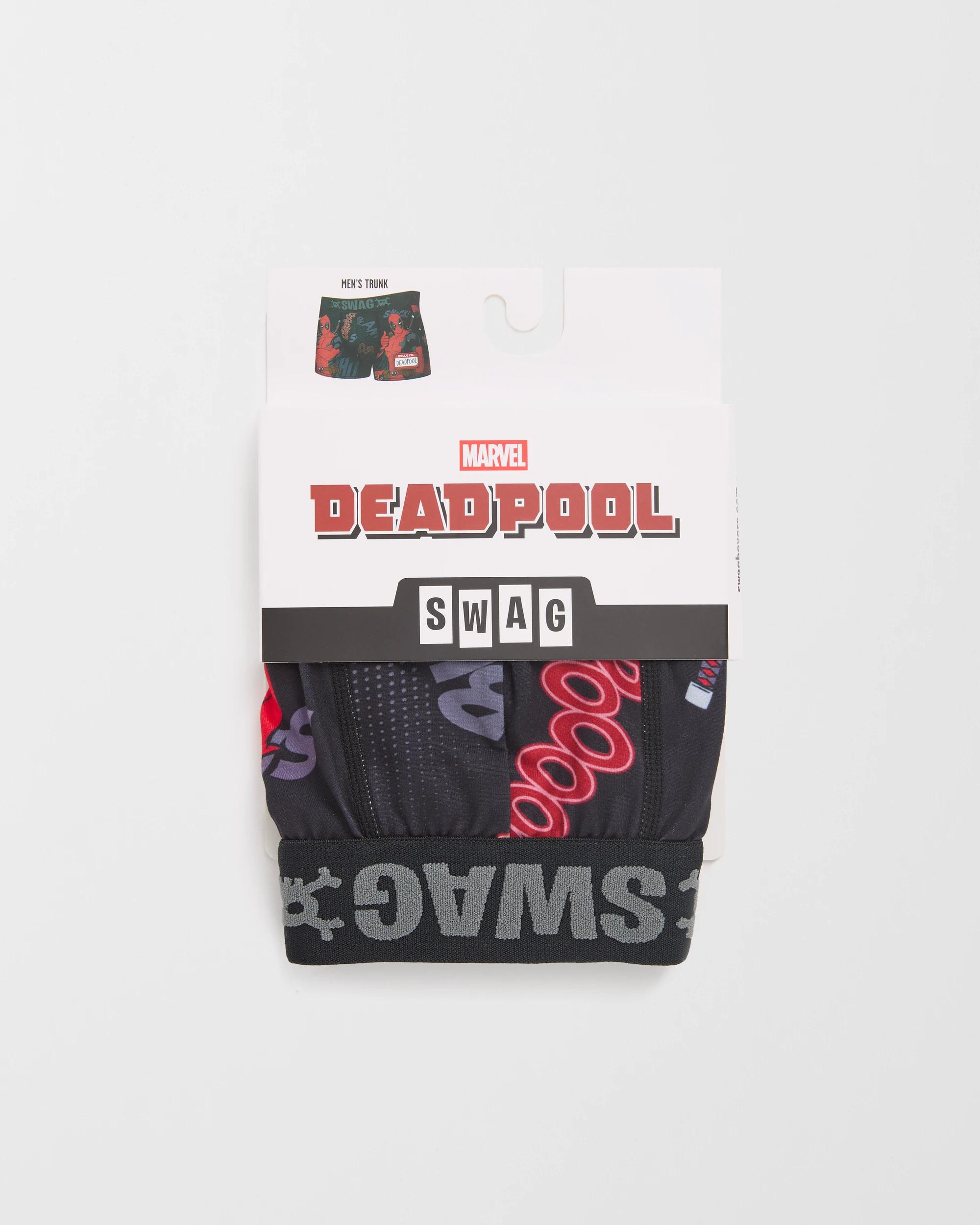 1 Swag Licensed Trunks - Deadpool BLACK, 1 of 4