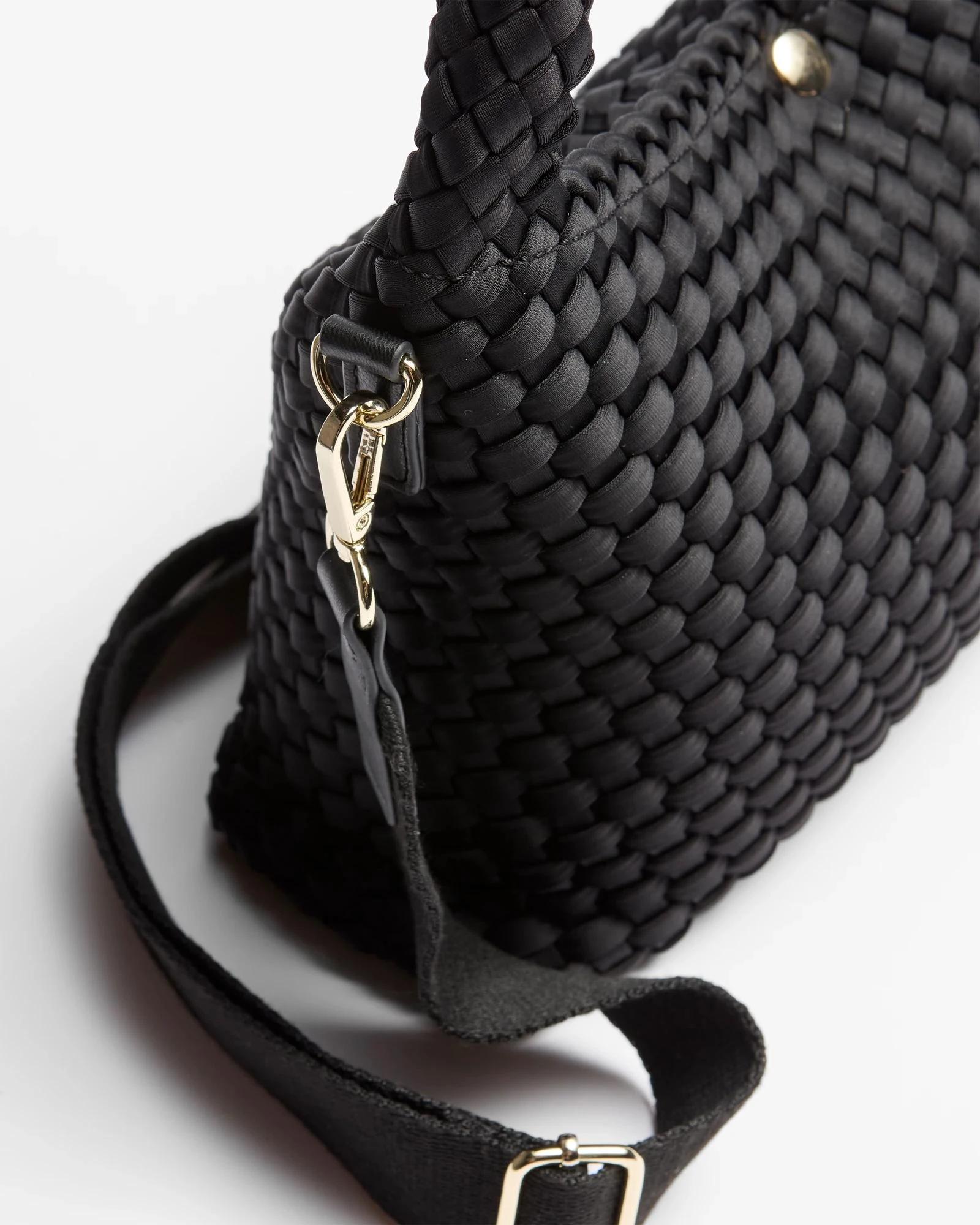 2 Target Weave Detail Shoulder Bag BLACK, 2 of 2