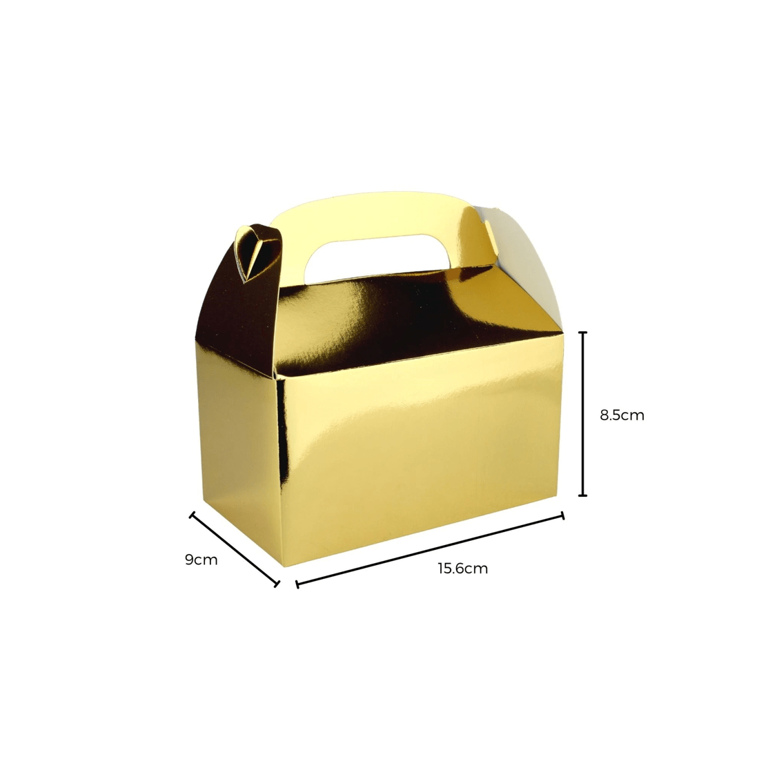 2 Party Maker Metallic Gold Lolly/Treat Boxes Pack of 6, 2 of 2