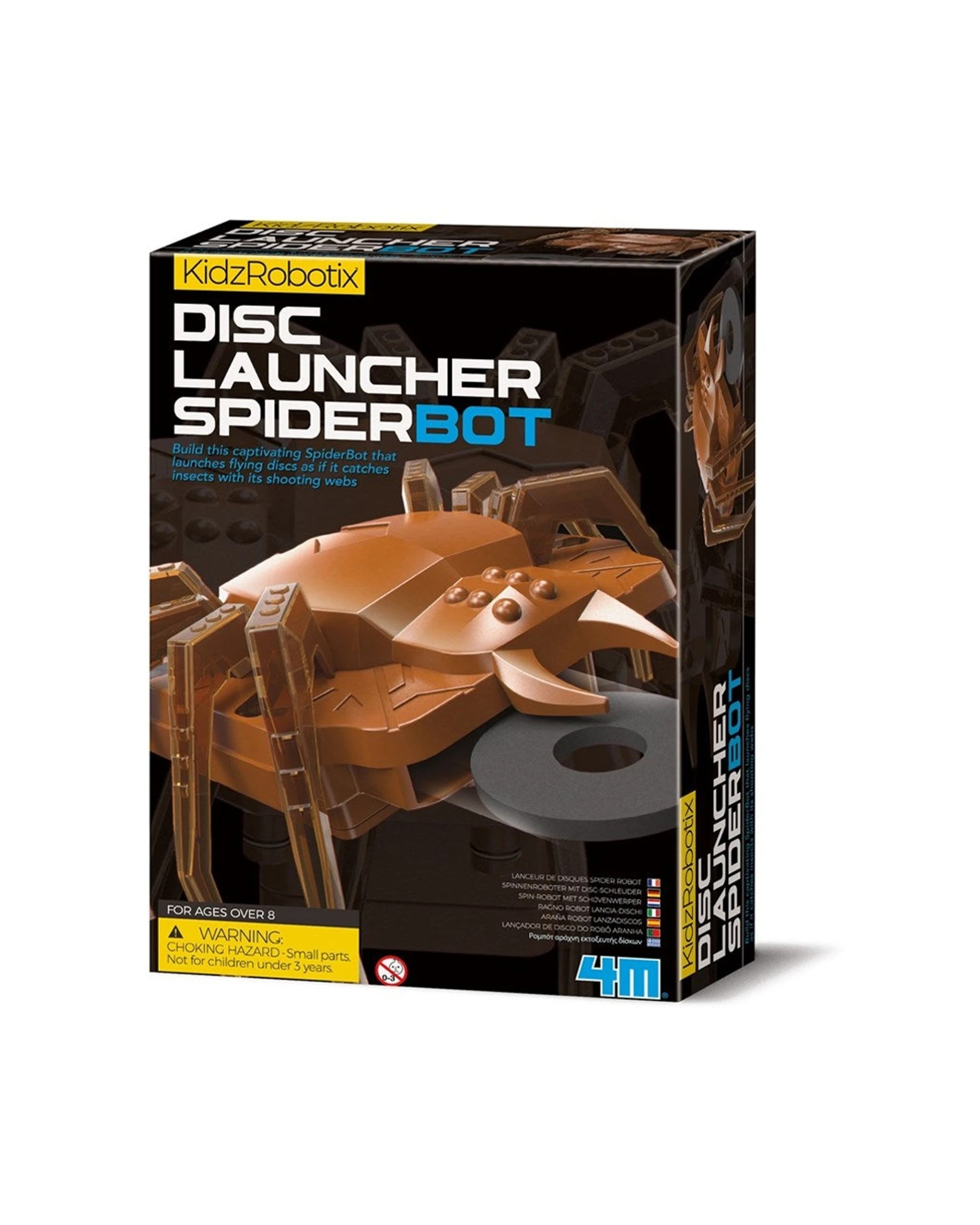1 4M KidzRobotix Disc Launcher Spider Bot Kids Children Activity Play Toy, 1 of 3