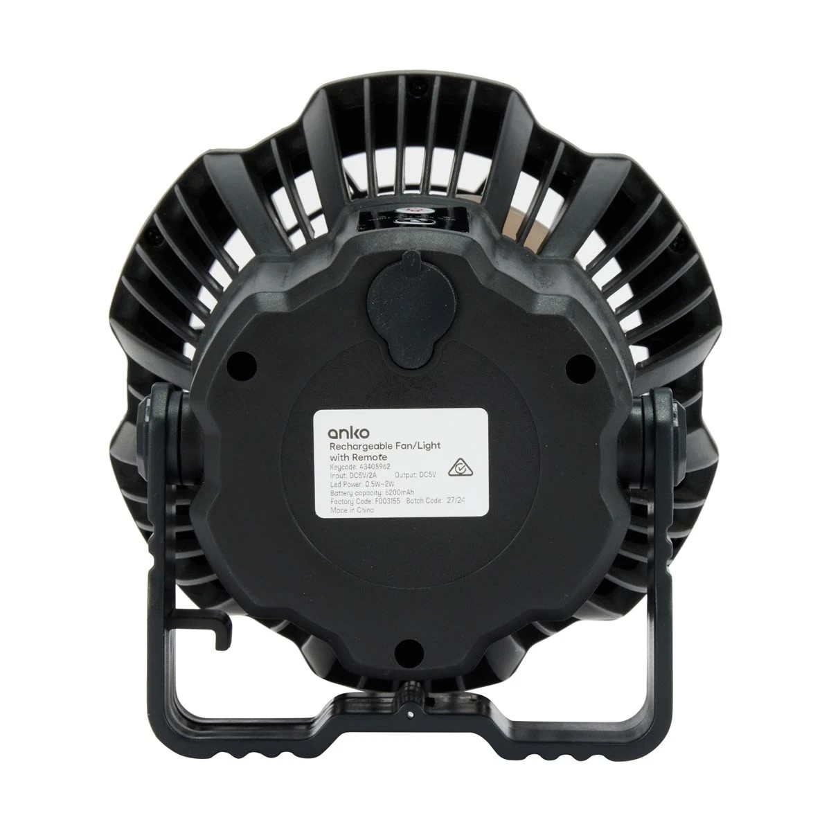 3 Rechargeable Fan/Light with Remote, 3 of 10