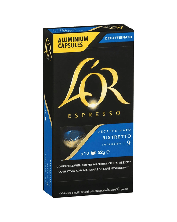 L'OR Ristretto Decaffeinato Coffee Pods 10 Pack